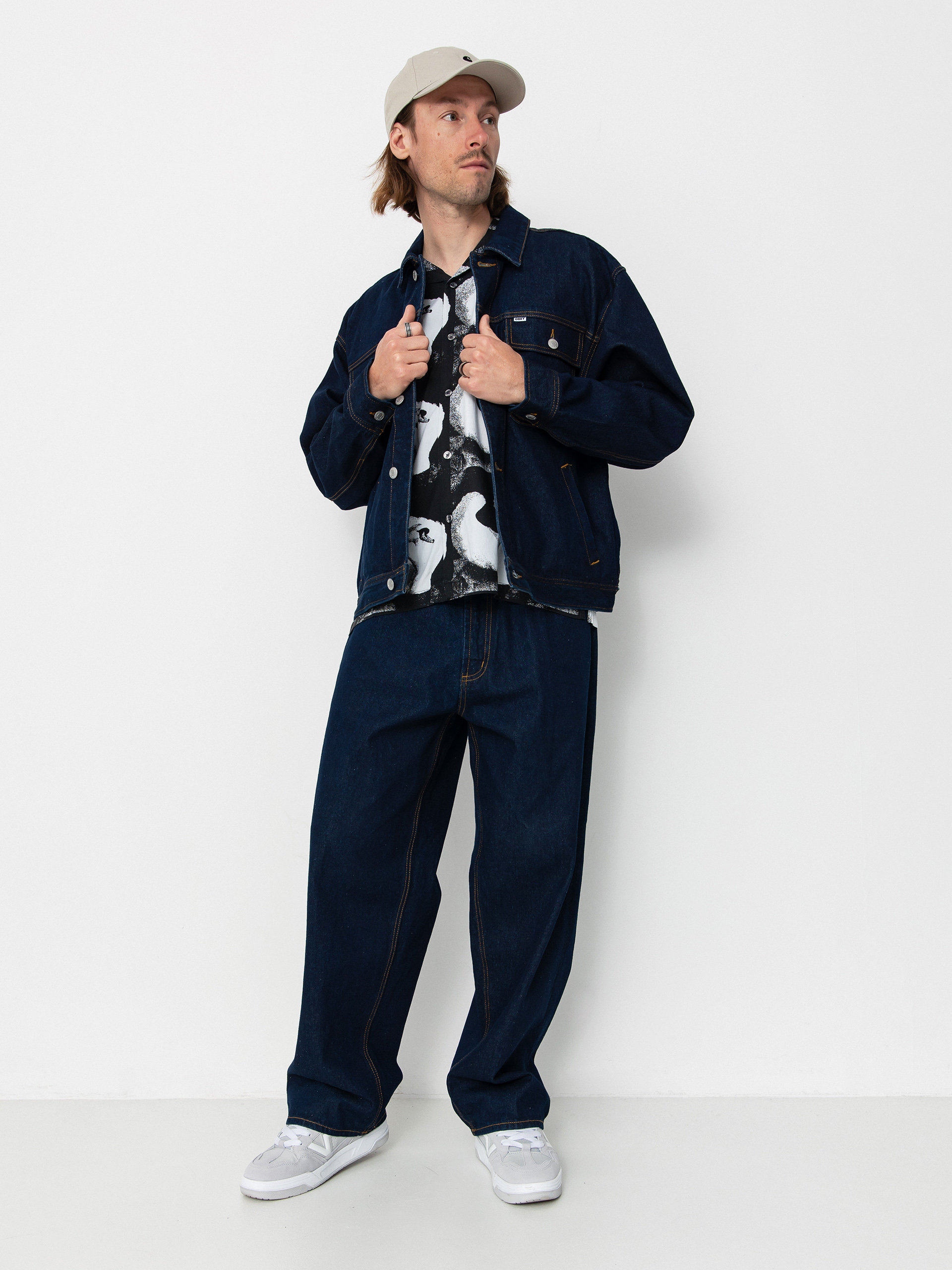 Куртка OBEY Opena Jacket (rinse indigo)