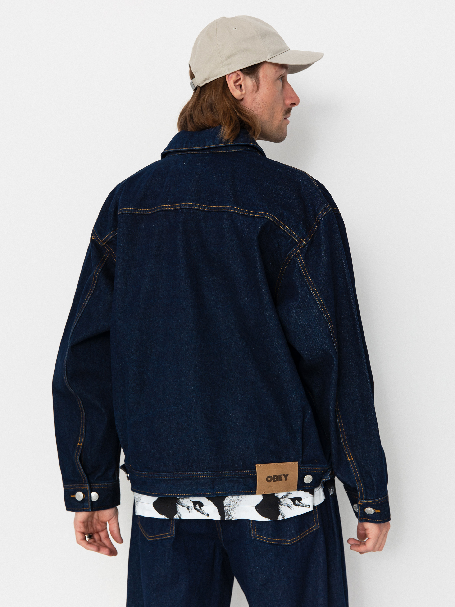 Куртка OBEY Opena Jacket (rinse indigo)