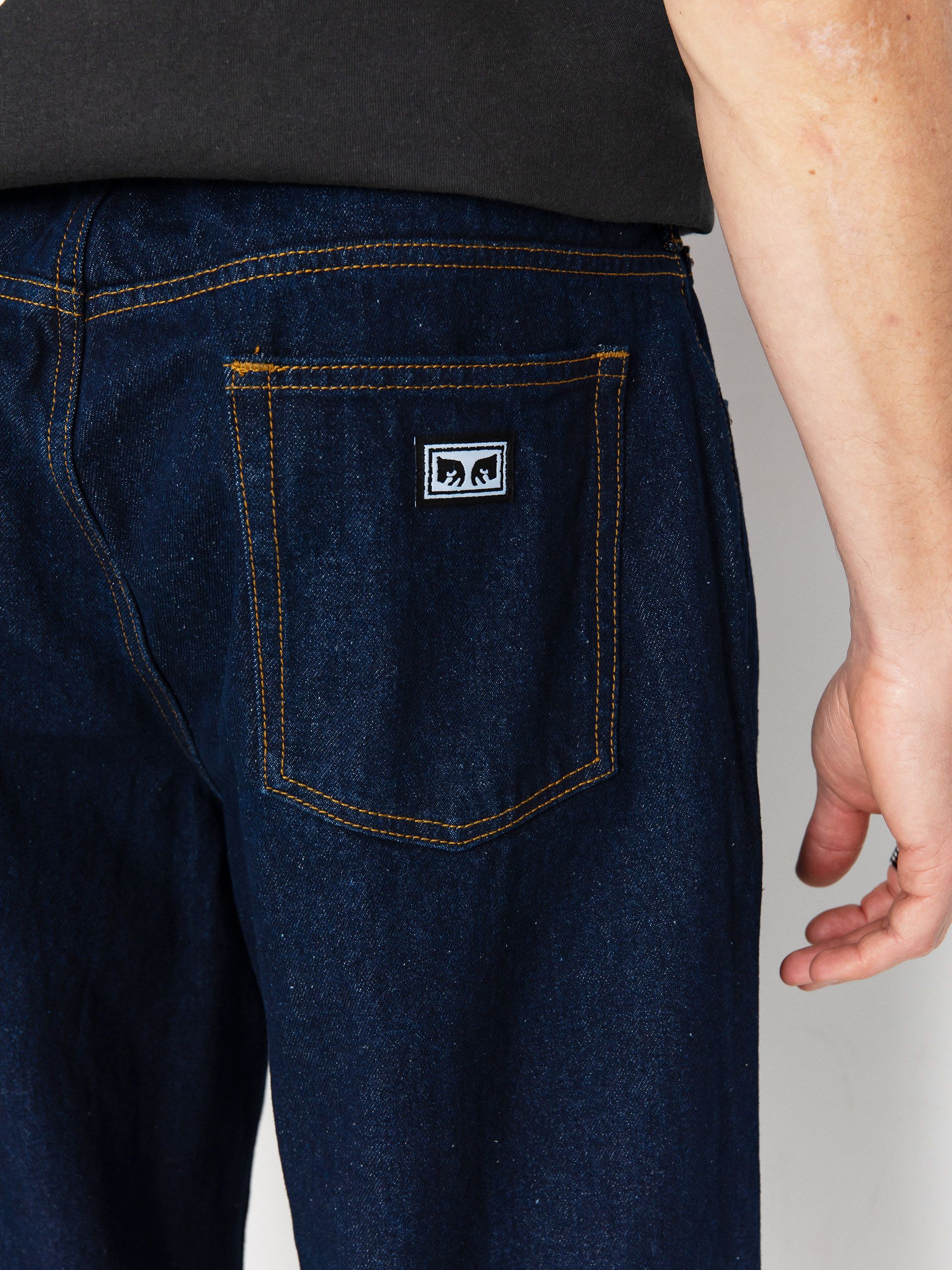 Штани OBEY Bigwig Baggy Denim (rinse indigo)