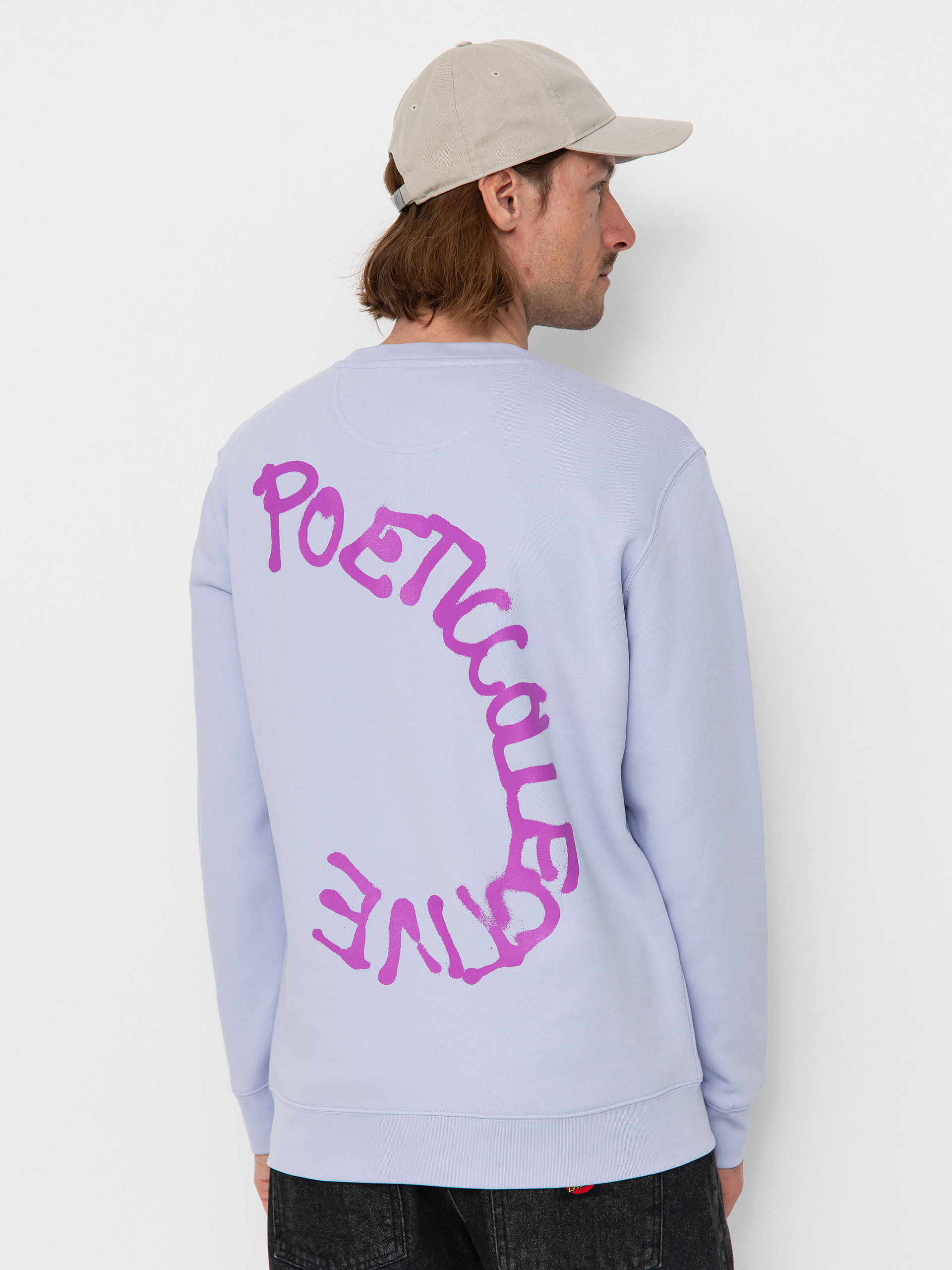 Світшот Poetic Collective Spray Text (purple)