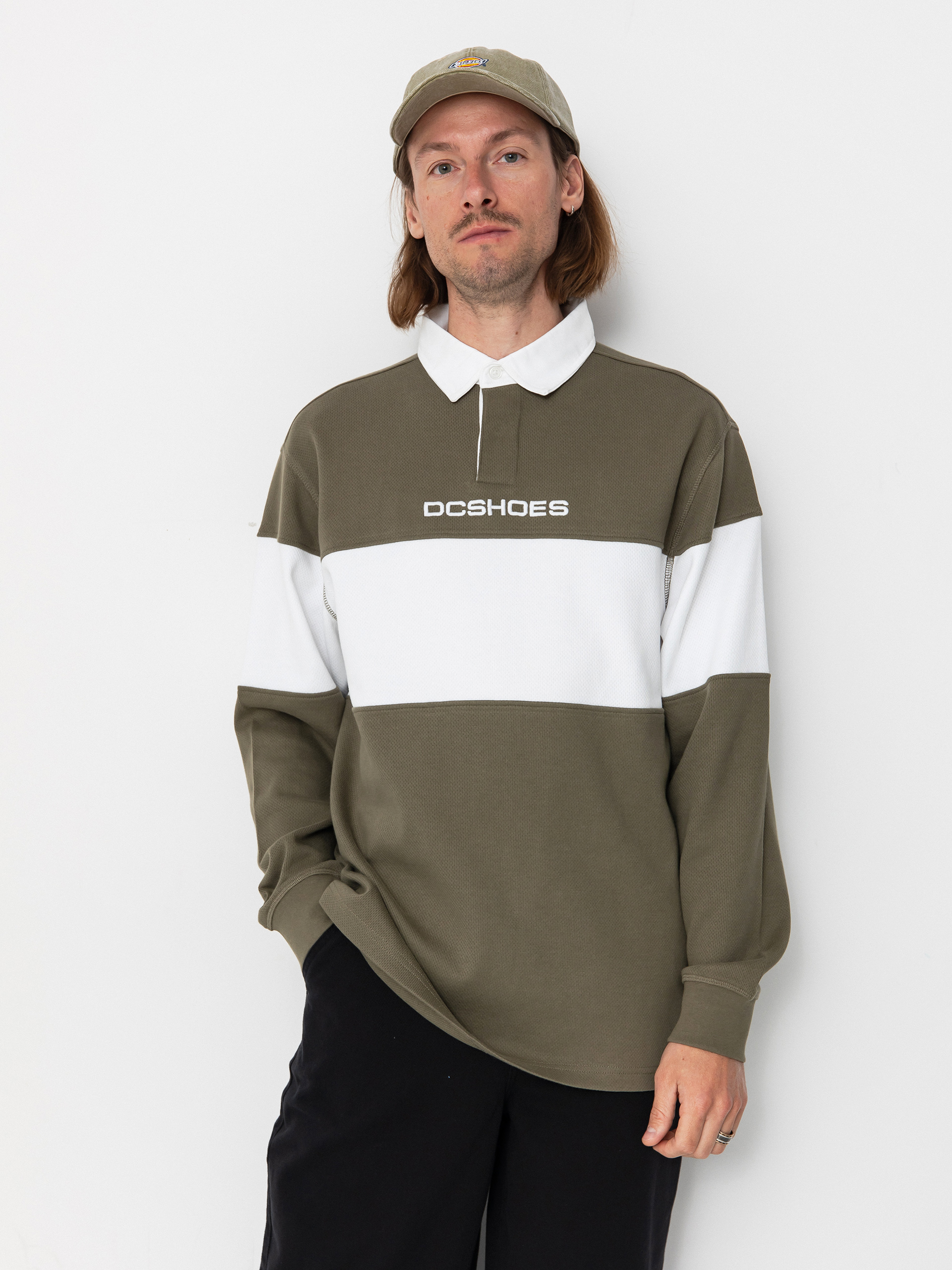 Лонгслів DC Half Time Polo (vetiver)