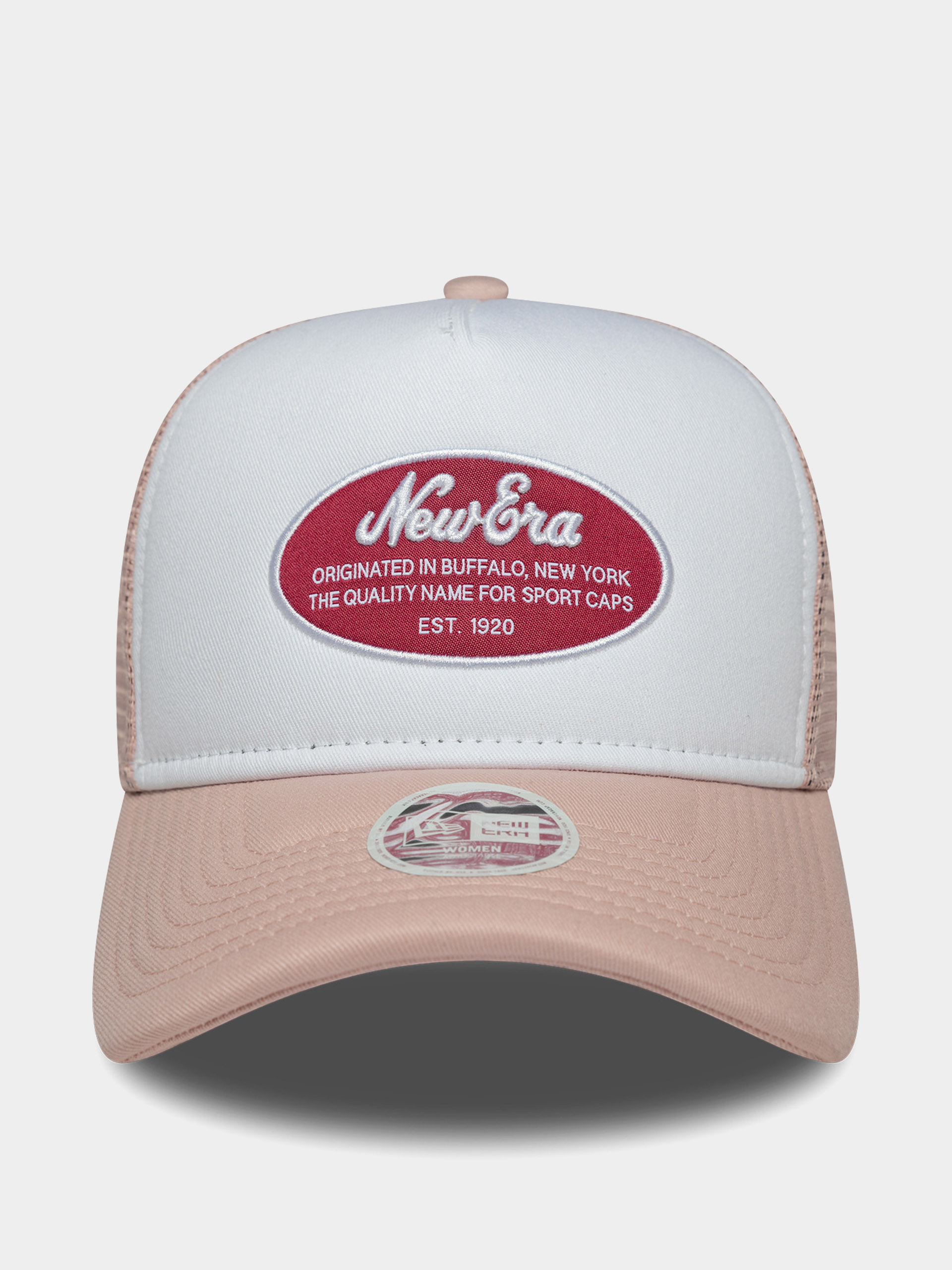 Кепка New Era Oval Patch Trucker Wmn (pink/white)