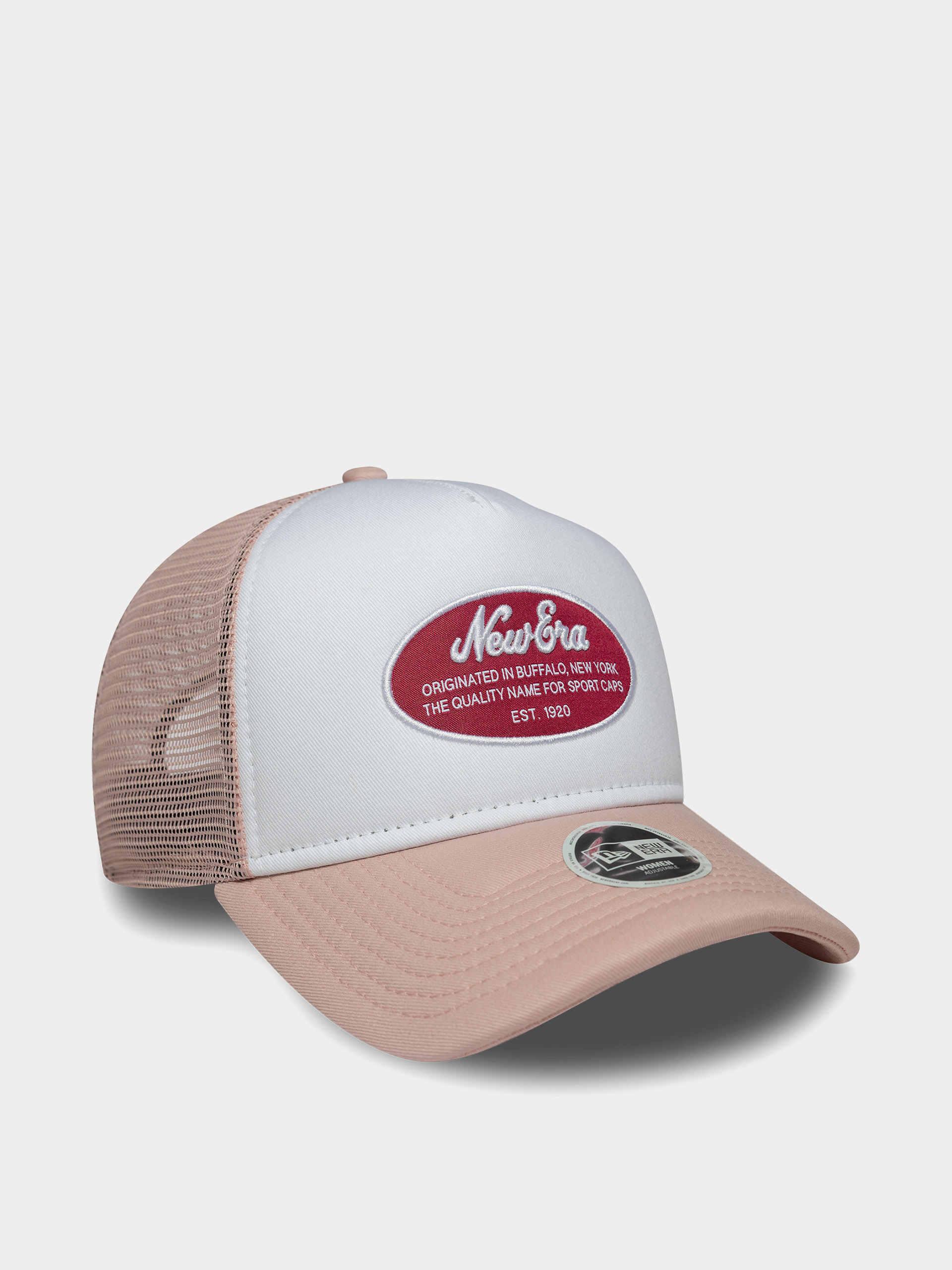 Кепка New Era Oval Patch Trucker Wmn (pink/white)