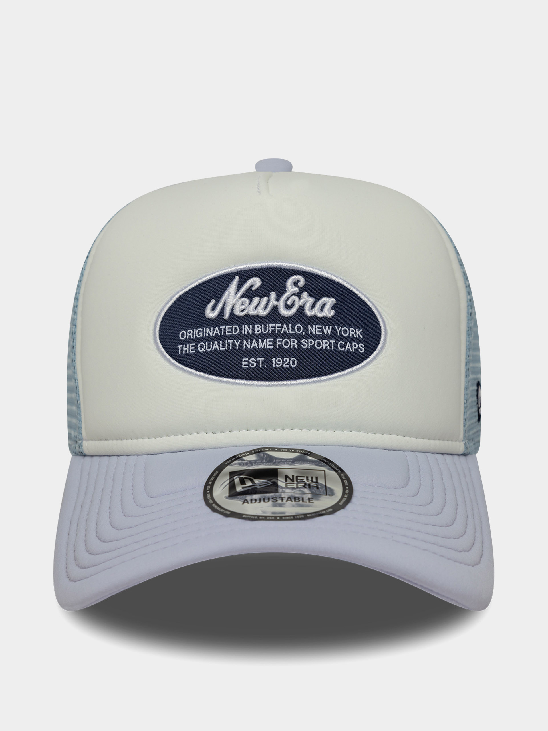 Кепка New Era Oval Foam Patch Trucker (white/violet)