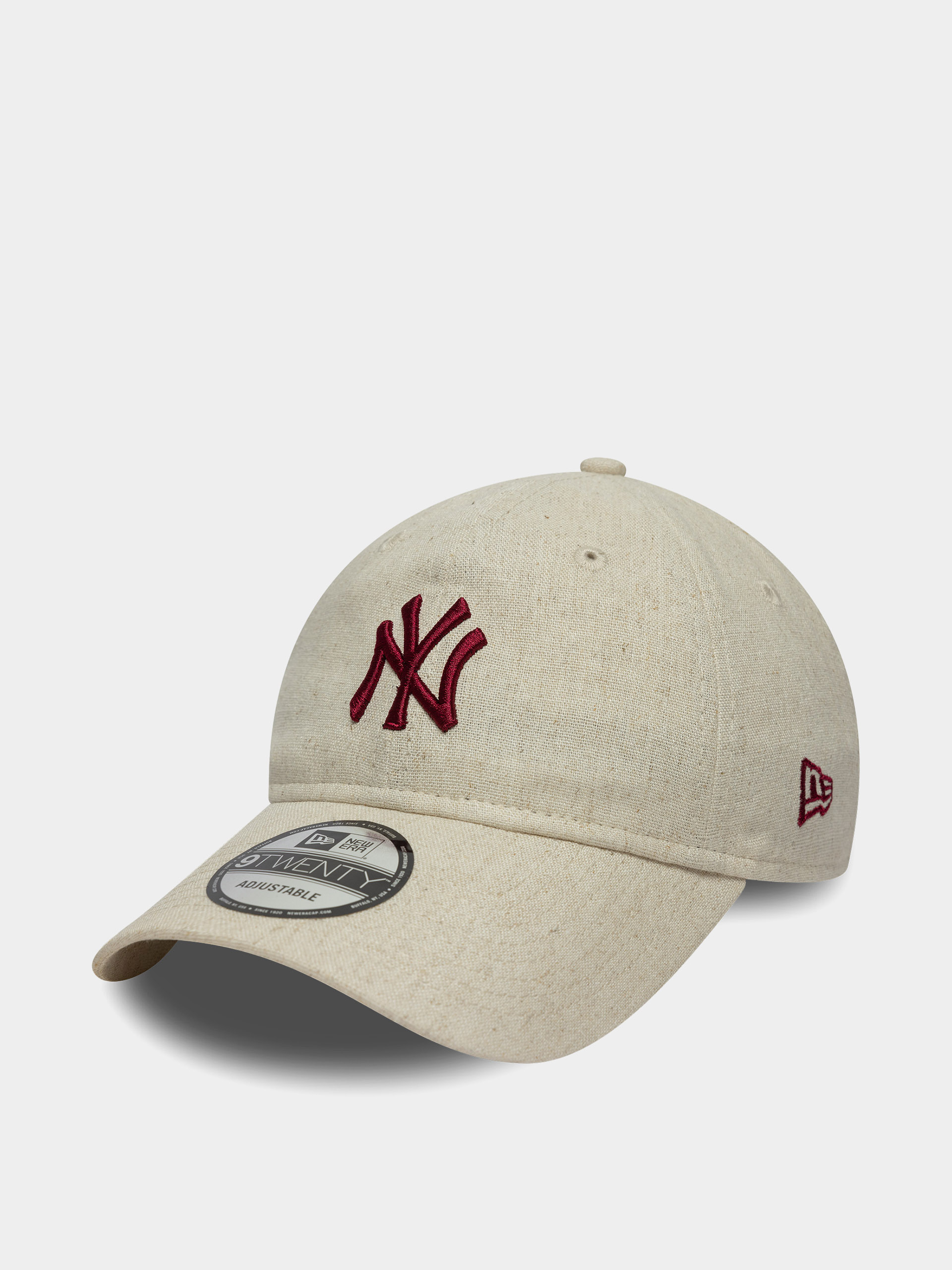 Кепка New Era Linen 9Twenty New York Yankees (stone chalk)