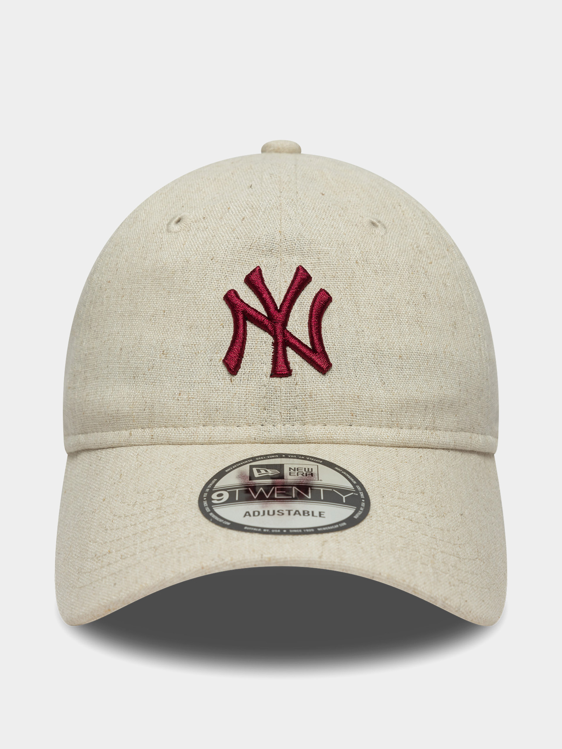 Кепка New Era Linen 9Twenty New York Yankees (stone chalk)