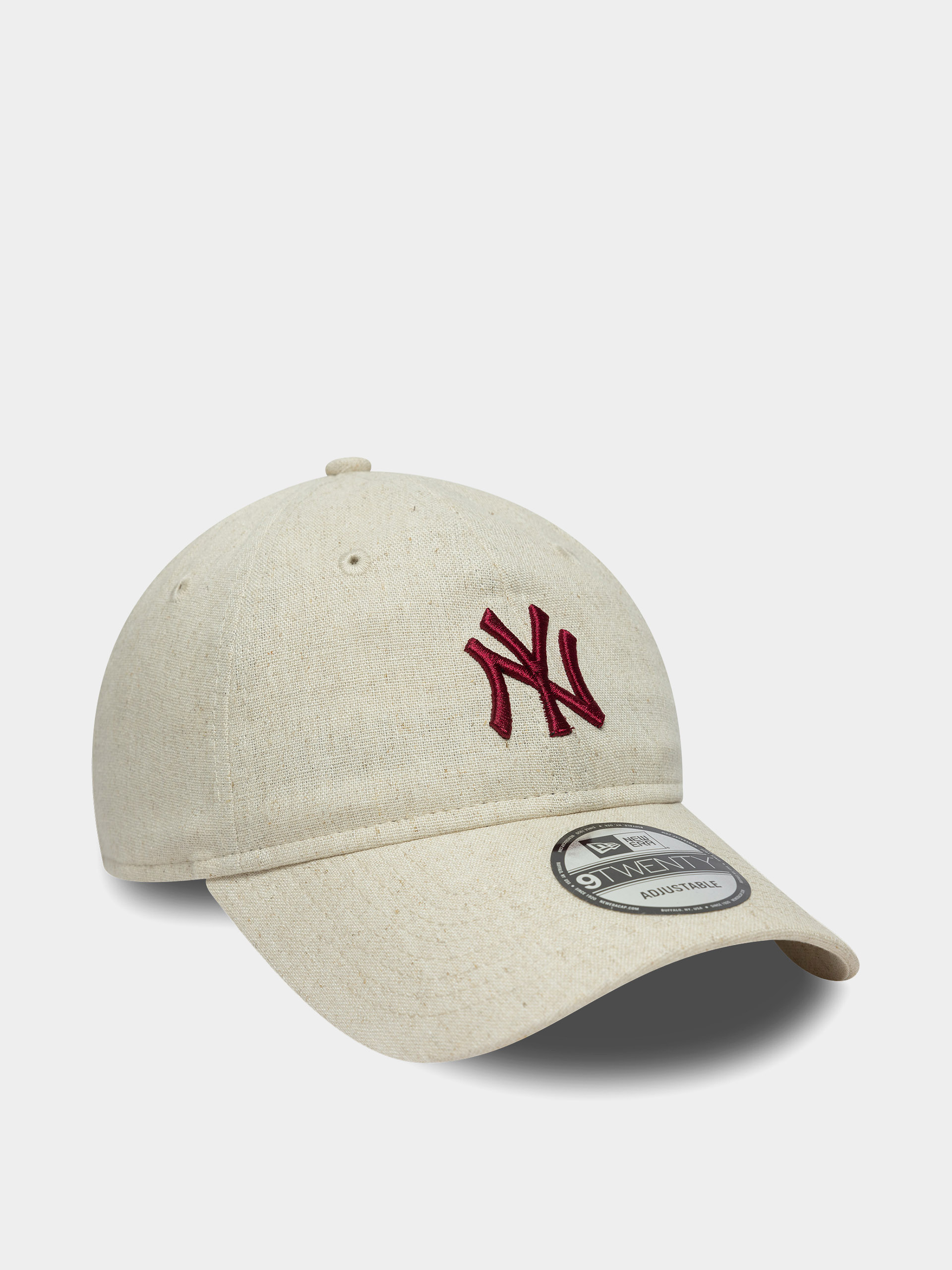 Кепка New Era Linen 9Twenty New York Yankees (stone chalk)
