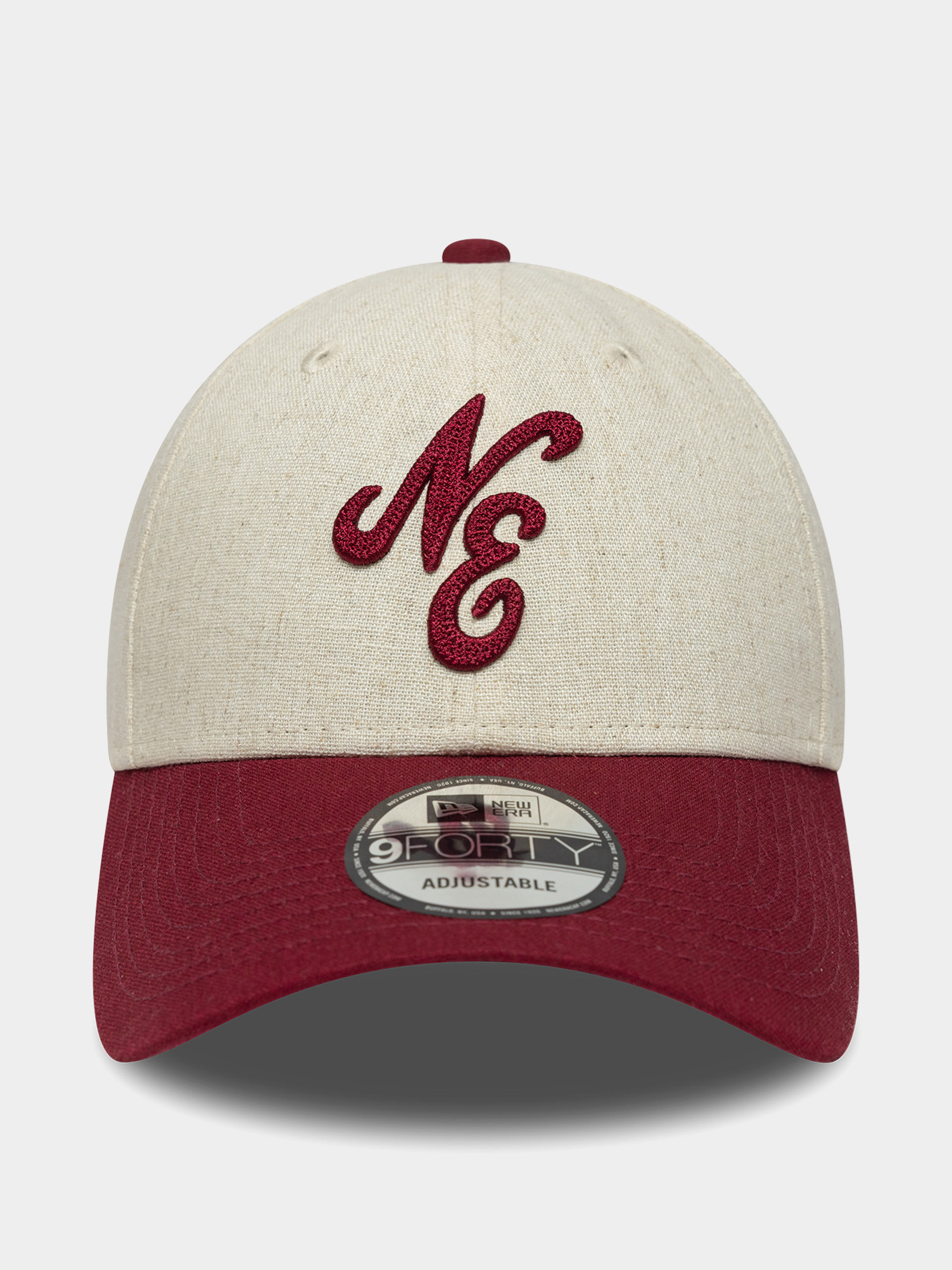 Кепка New Era Linen 9Forty Ne (red/chalk)
