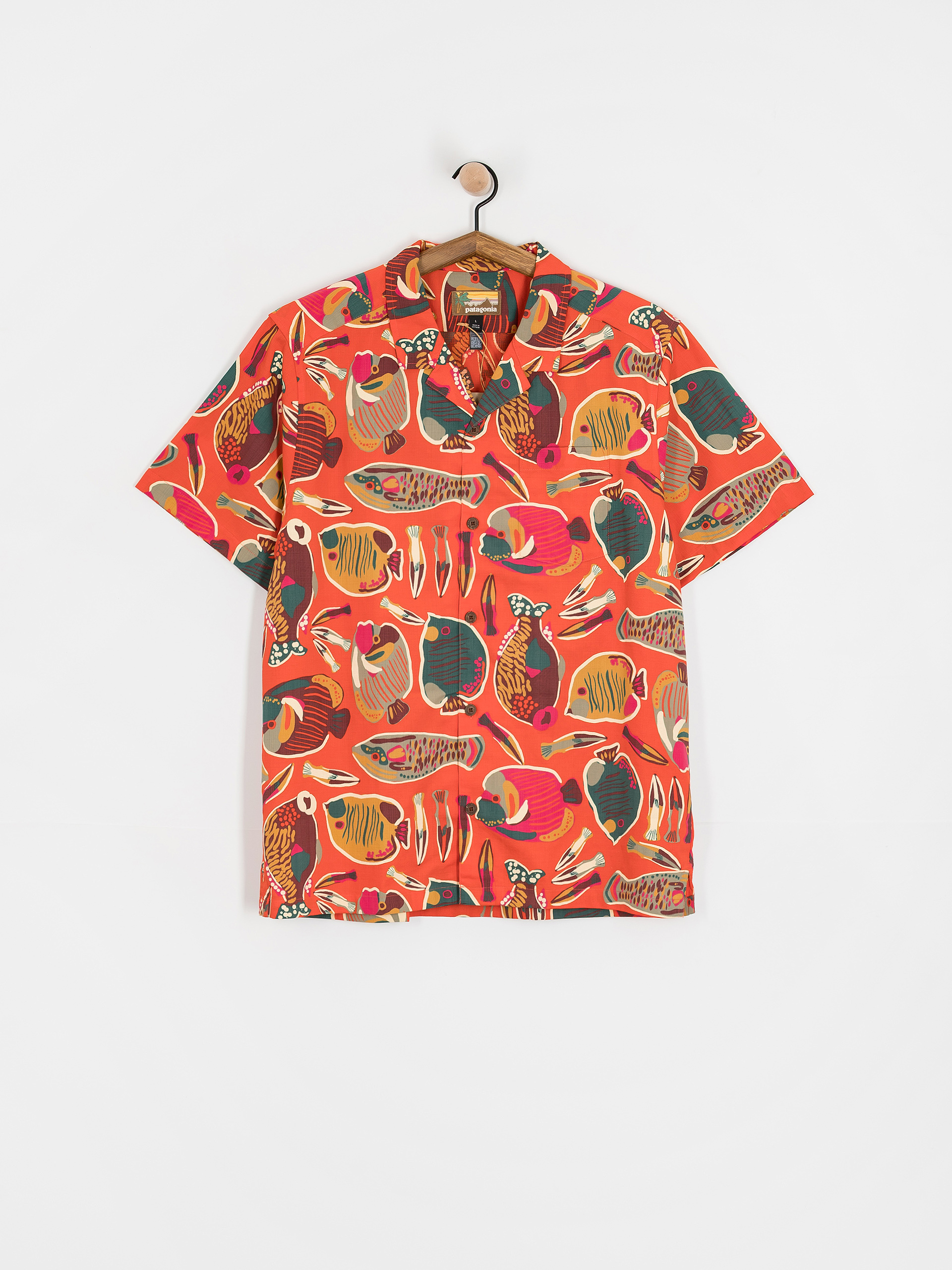 Сорочка Patagonia Tidal Threads Camp (wrasse/pollinator orange)