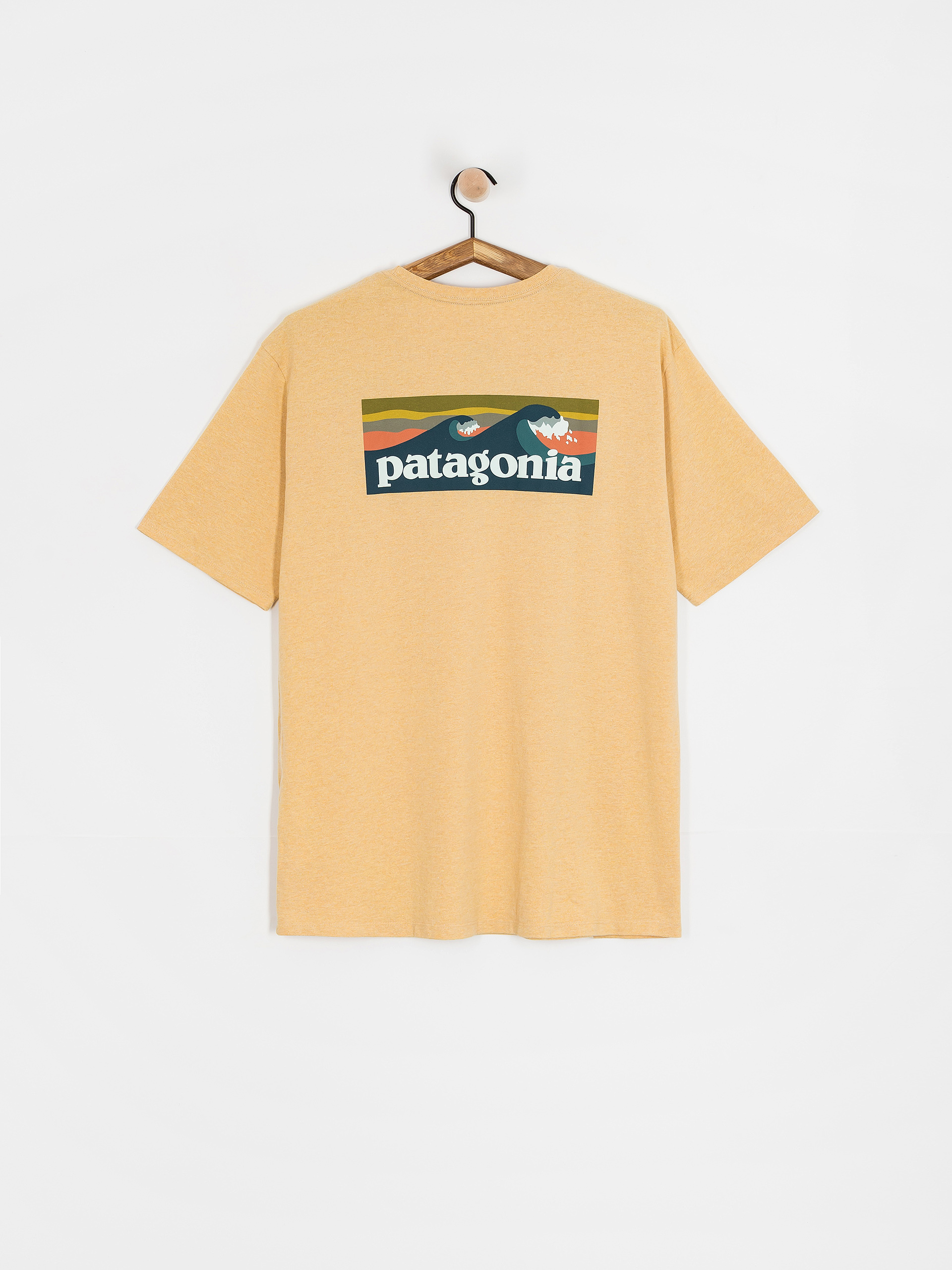 Футболка Patagonia Boardshort Logo Pocket Responsibili (beeswax tan)