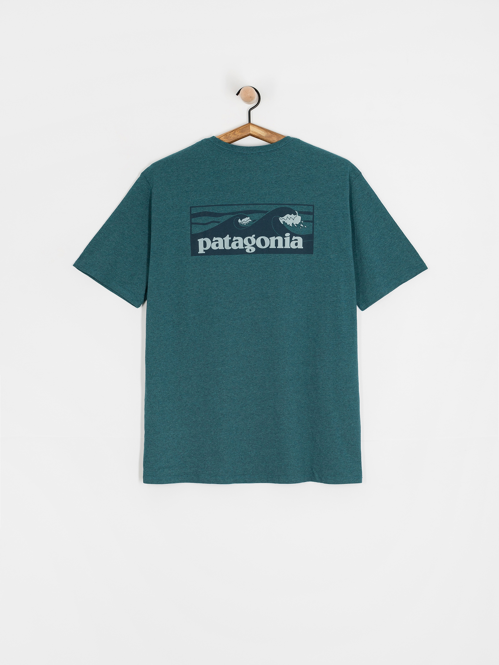 Футболка Patagonia Boardshort Logo Pocket Responsibili (wetland blue)