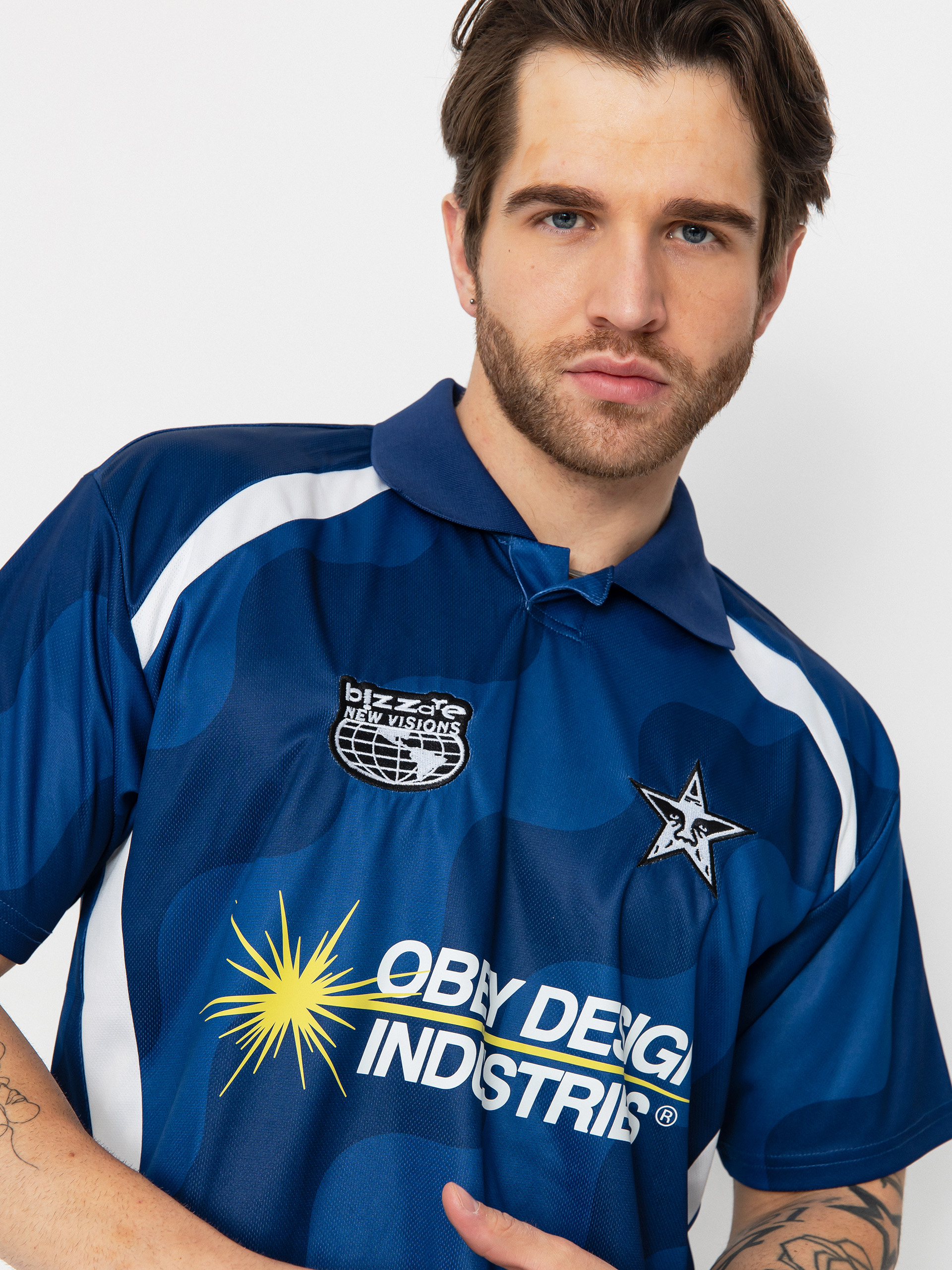 Футболка OBEY Soccer Jersey (blue multi)