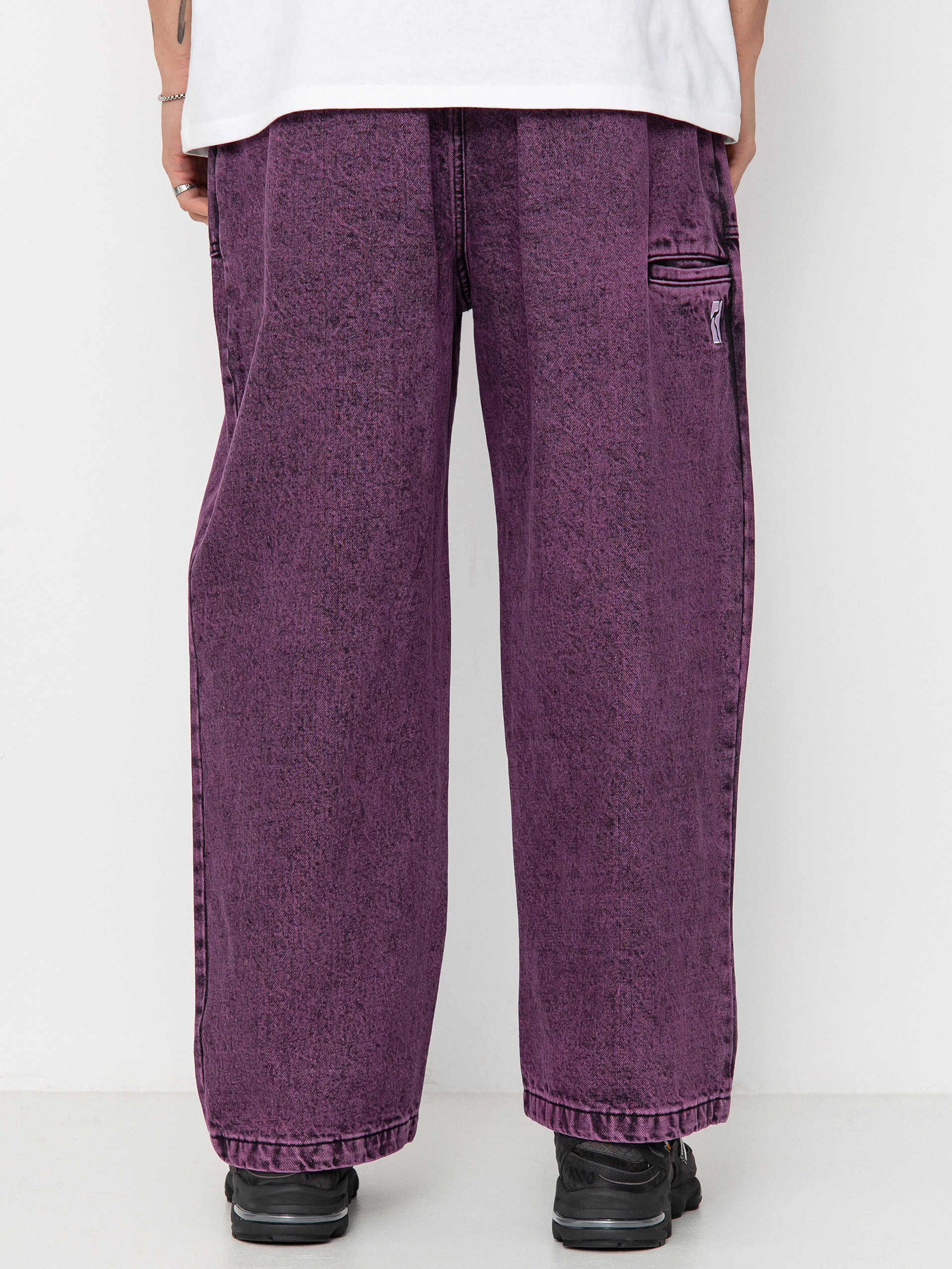 Штани Poetic Collective Painter (purple acid wash denim)