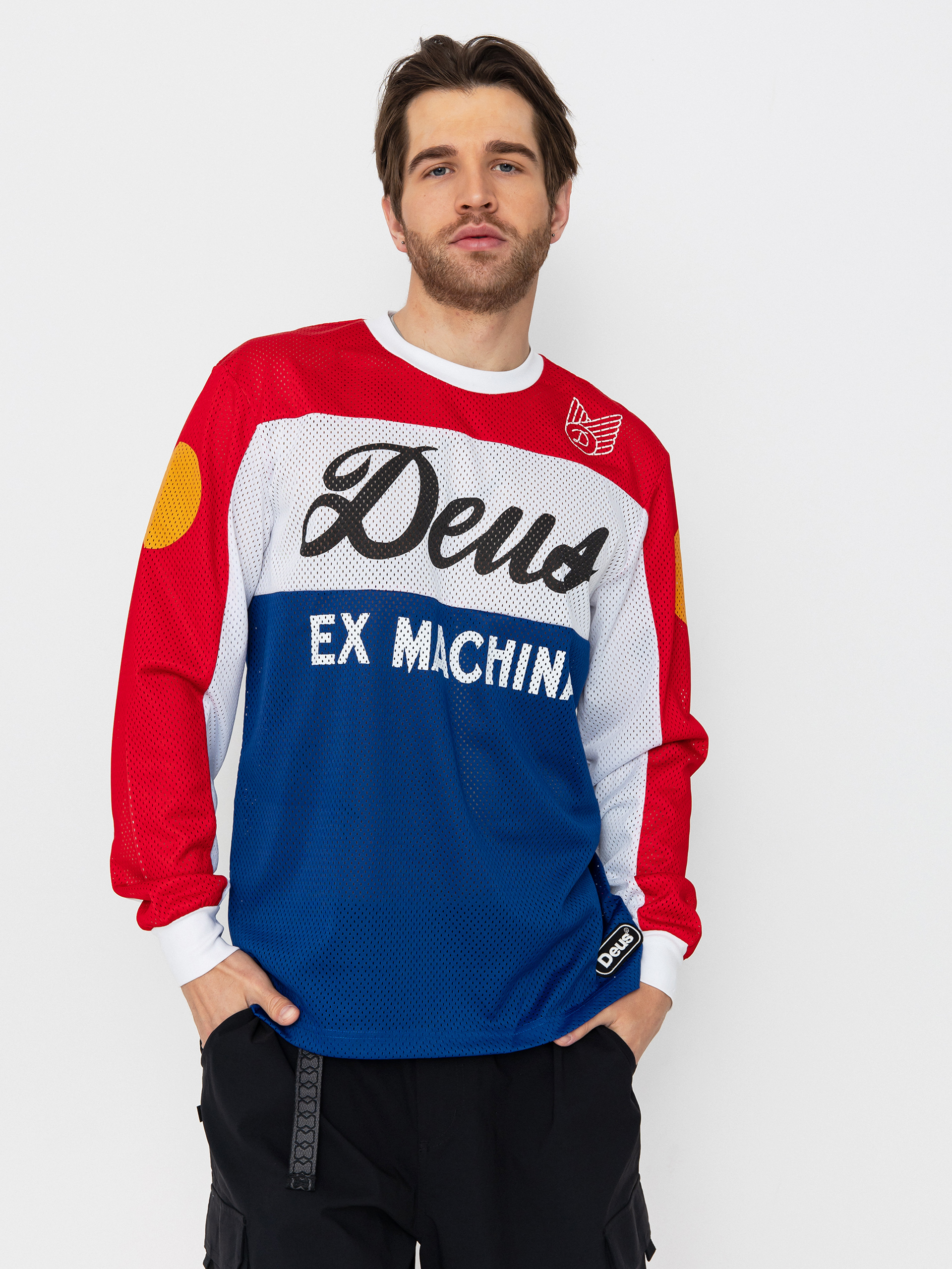 Лонгслів Deus Ex Machina Saber Moto Jersey (tri colour)