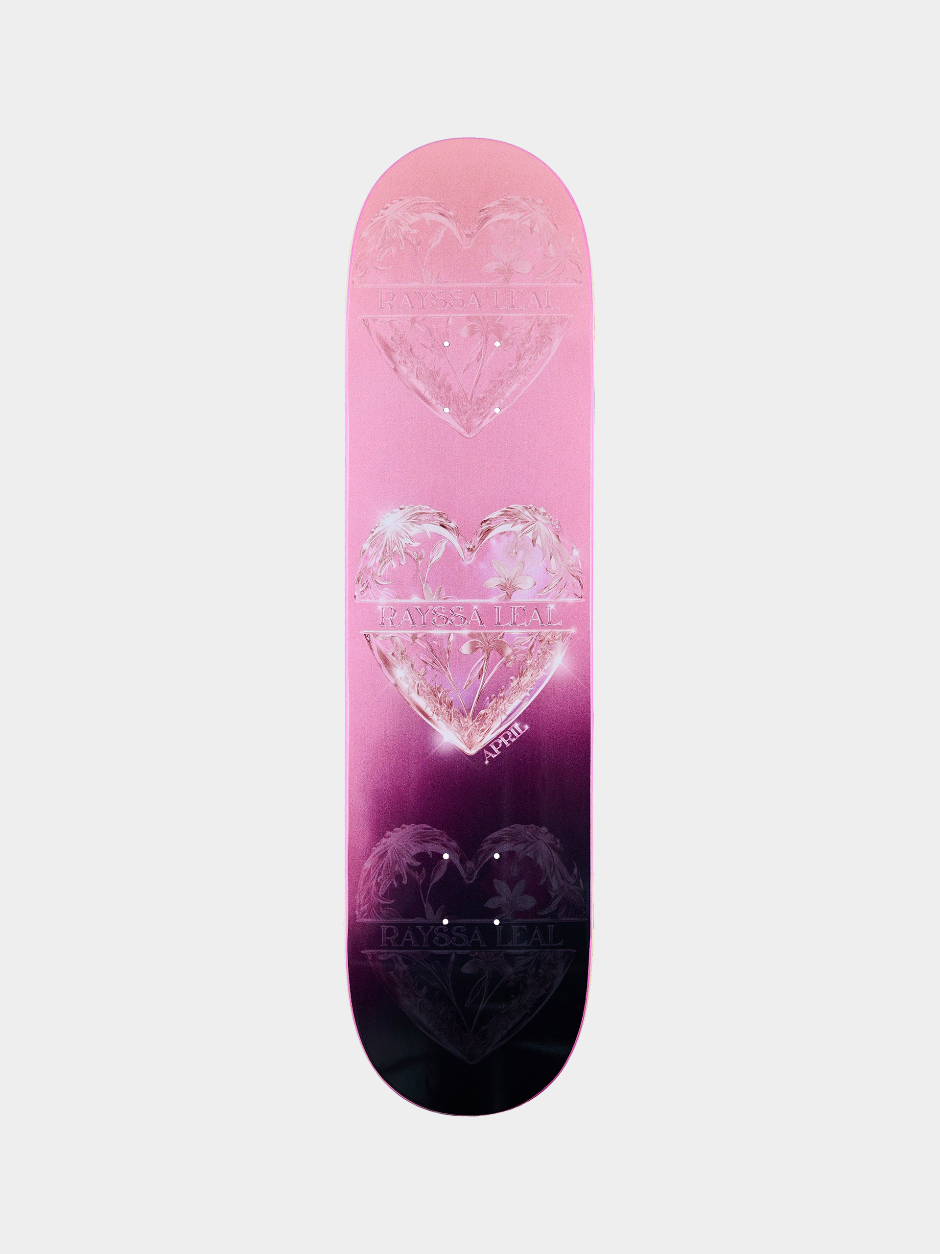 Декa April Skateboards Rayssa Leal Heart (pink/purple)