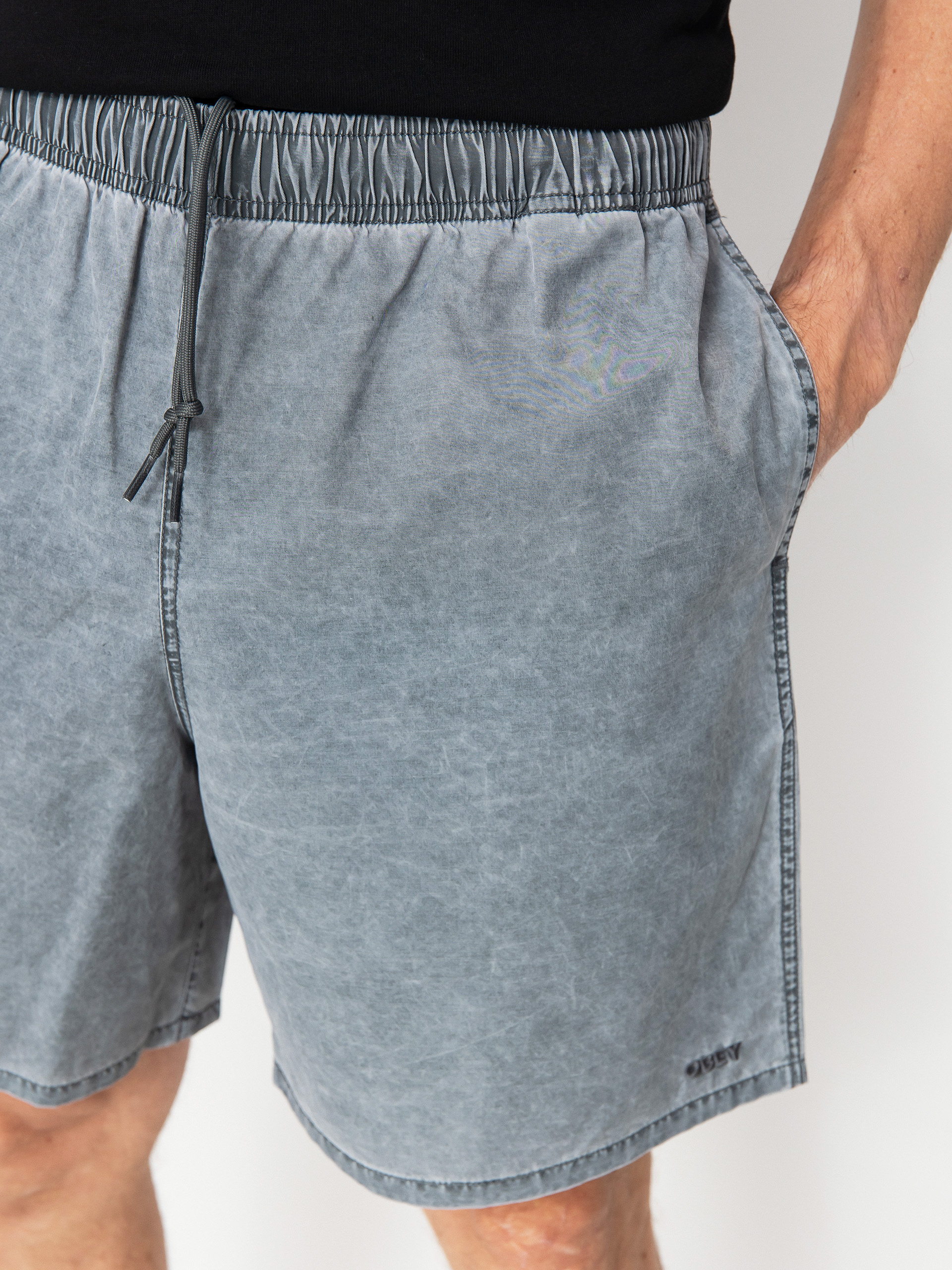 Шорти OBEY Easy Pigment Cotton Nylon (pigment black)