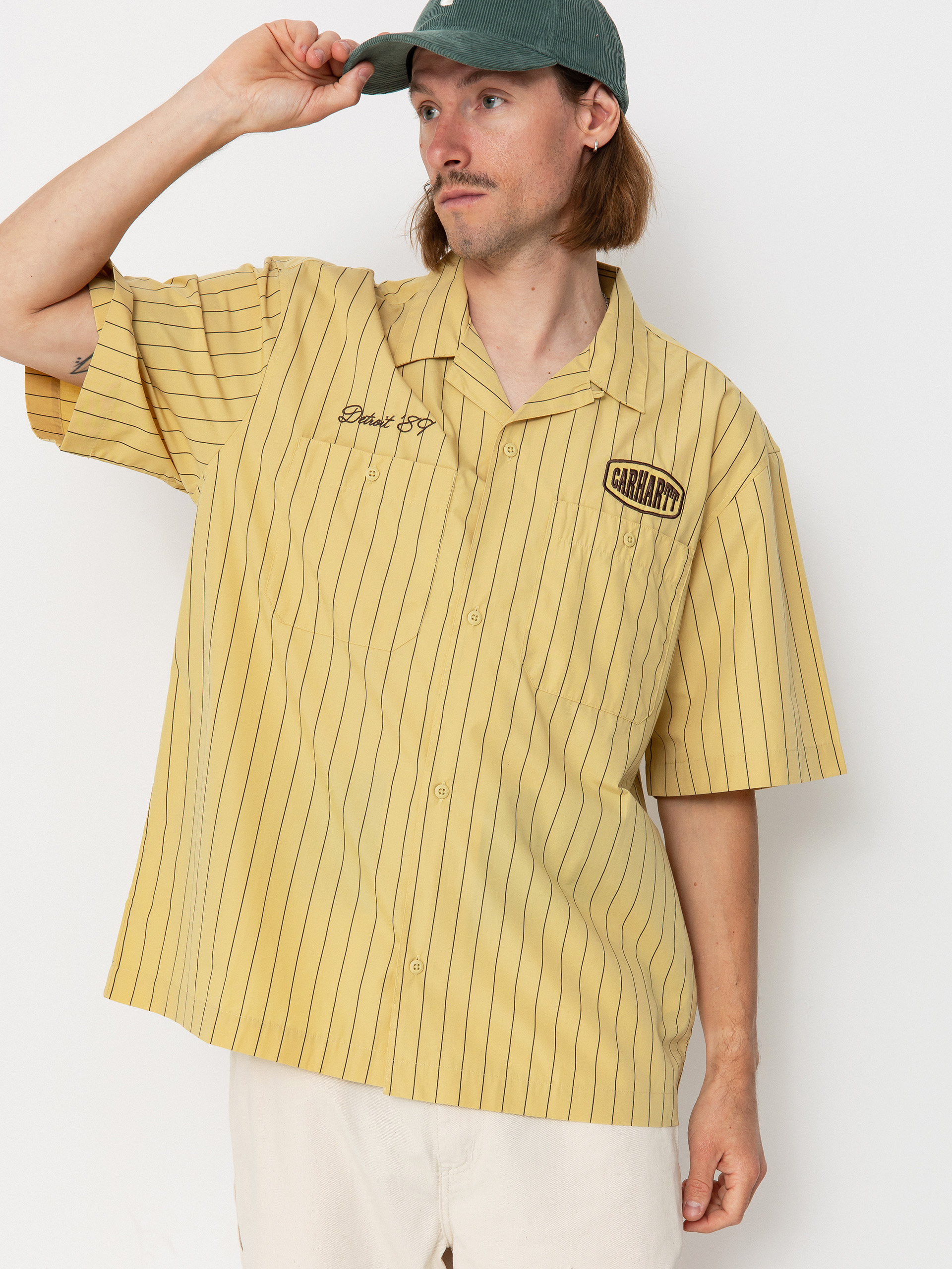 u0421u043eu0440u043eu0447u043au0430 Carhartt WIP Hendry (seaton stripe/straw/liberica)