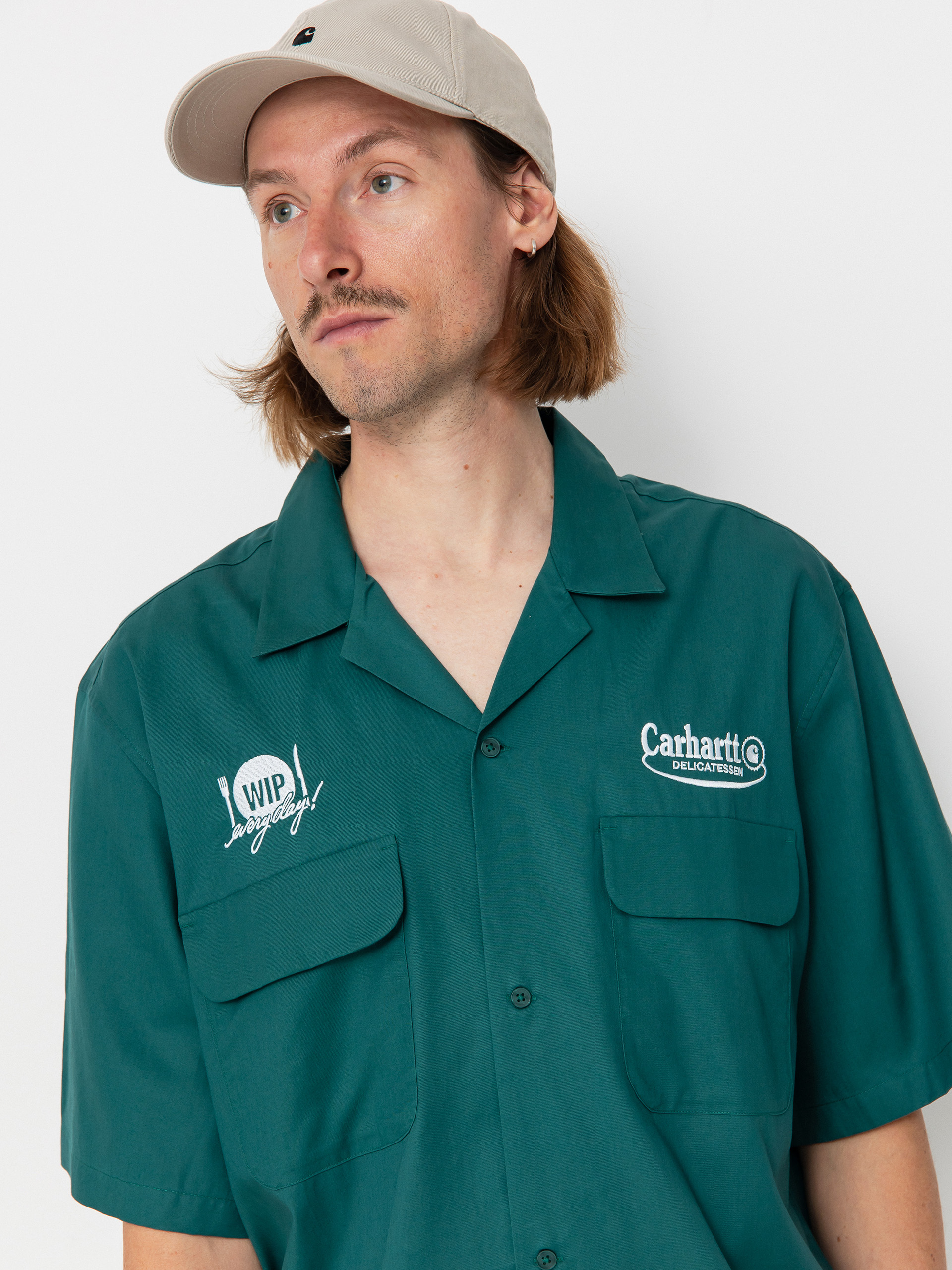 Сорочка Carhartt WIP Deli (rainforest/white)