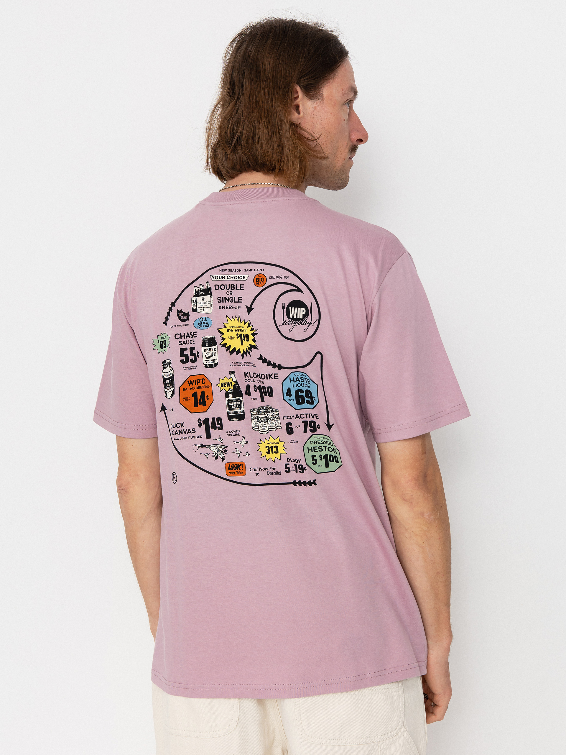 Футболка Carhartt WIP Catalogue C Logo (hortensia)