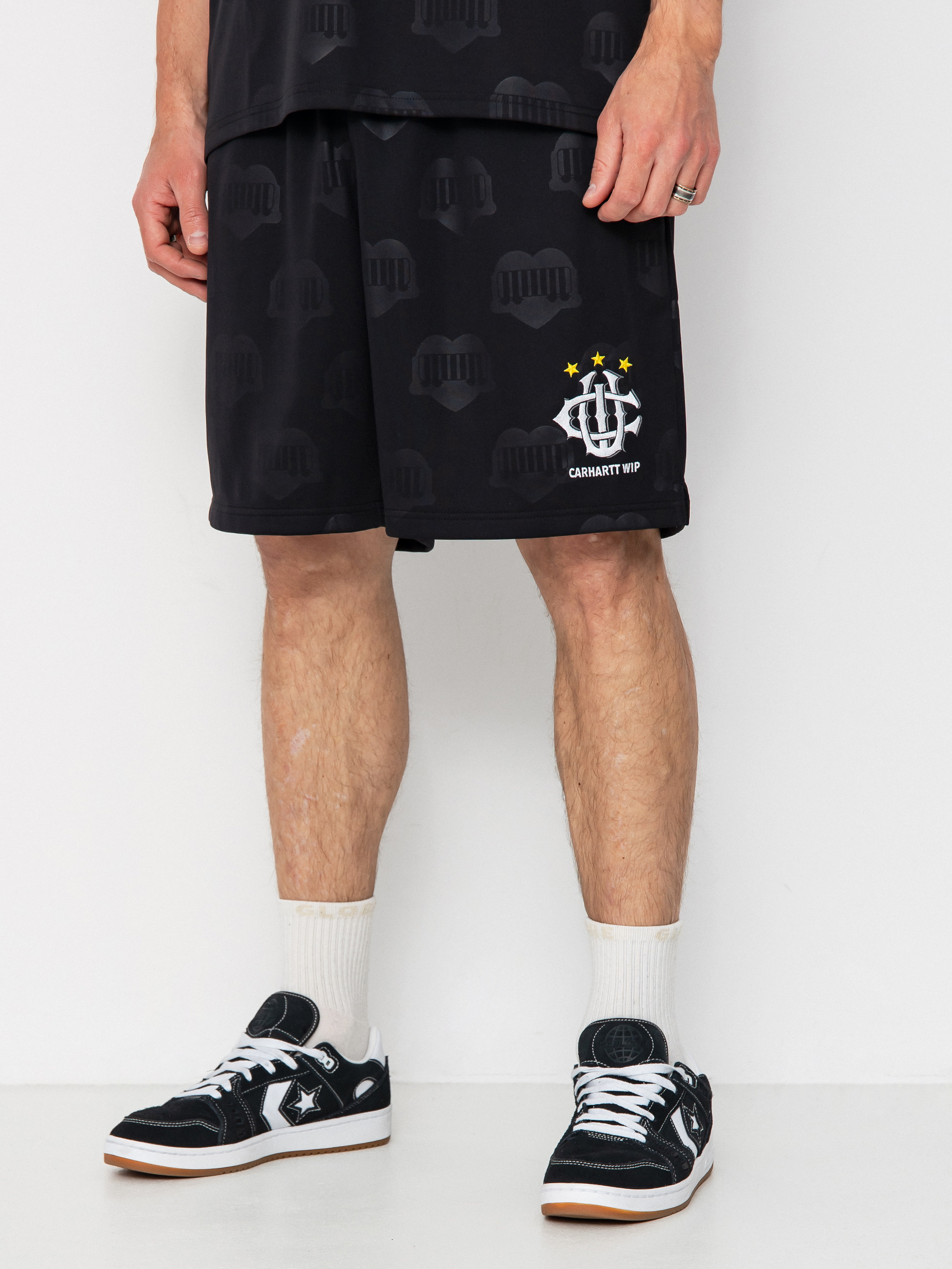 Шорти Carhartt WIP Hartts Football (heart train jacquard/black)