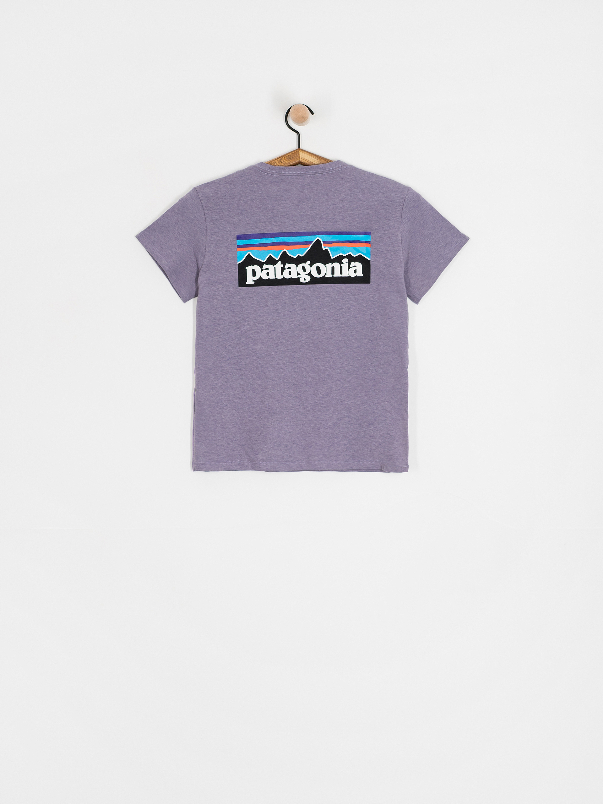 Футболка Patagonia P 6 Logo Responsibili Wmn (concrete purple)