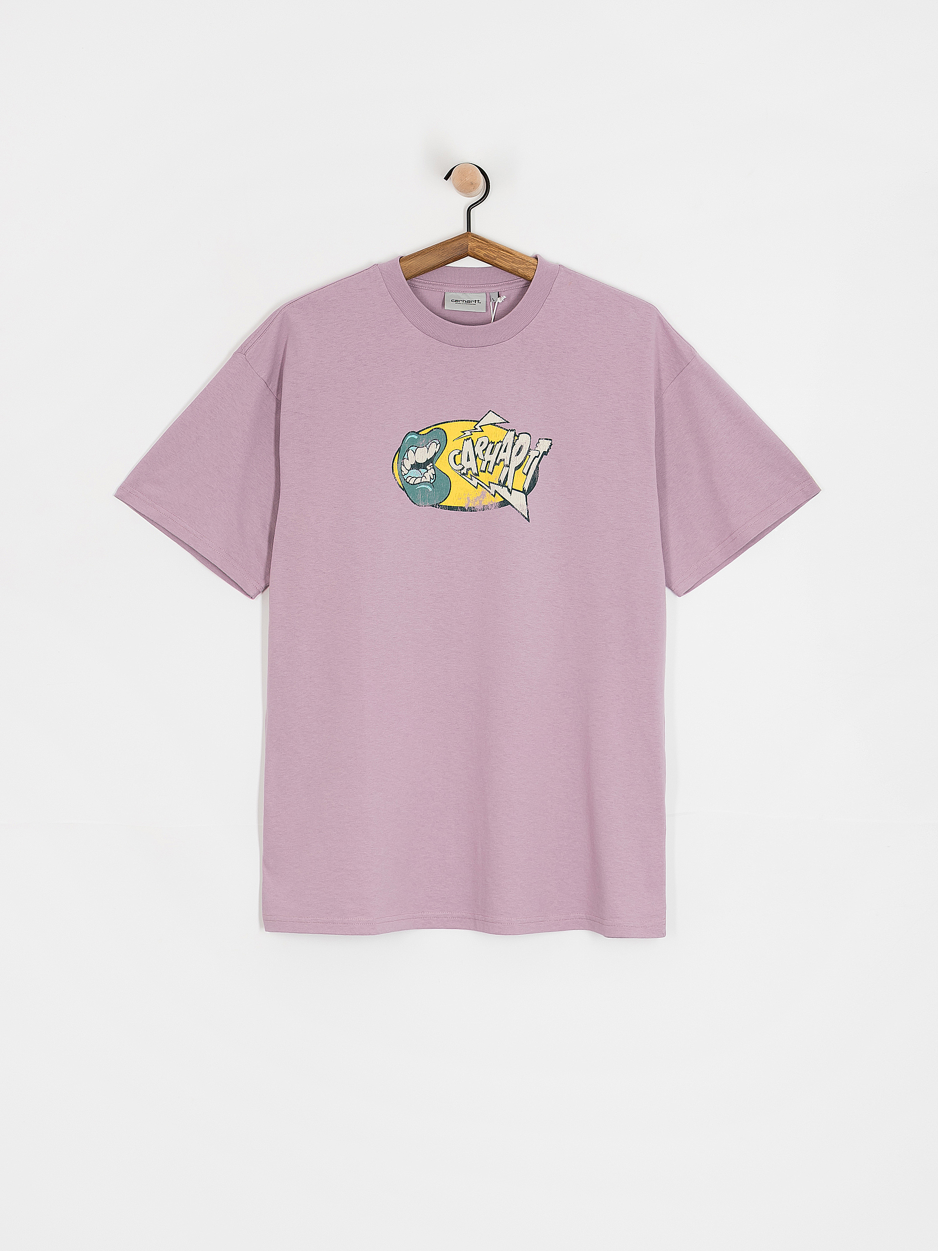 Футболка Carhartt WIP Louder (pink fog/heavy enzyme wash)