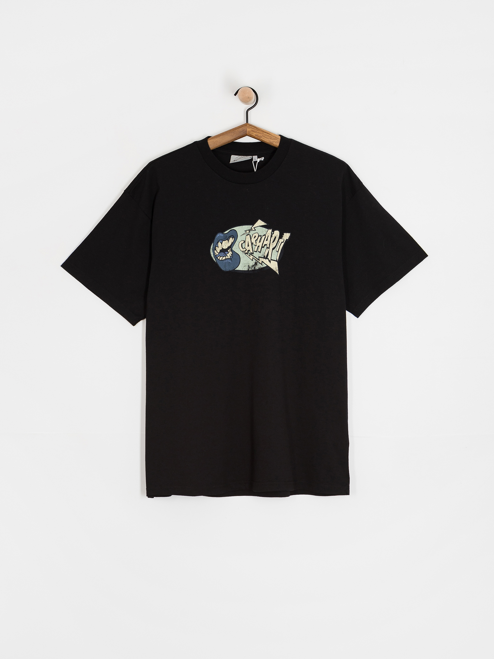 Футболка Carhartt WIP Louder (black/heavy enzyme wash)