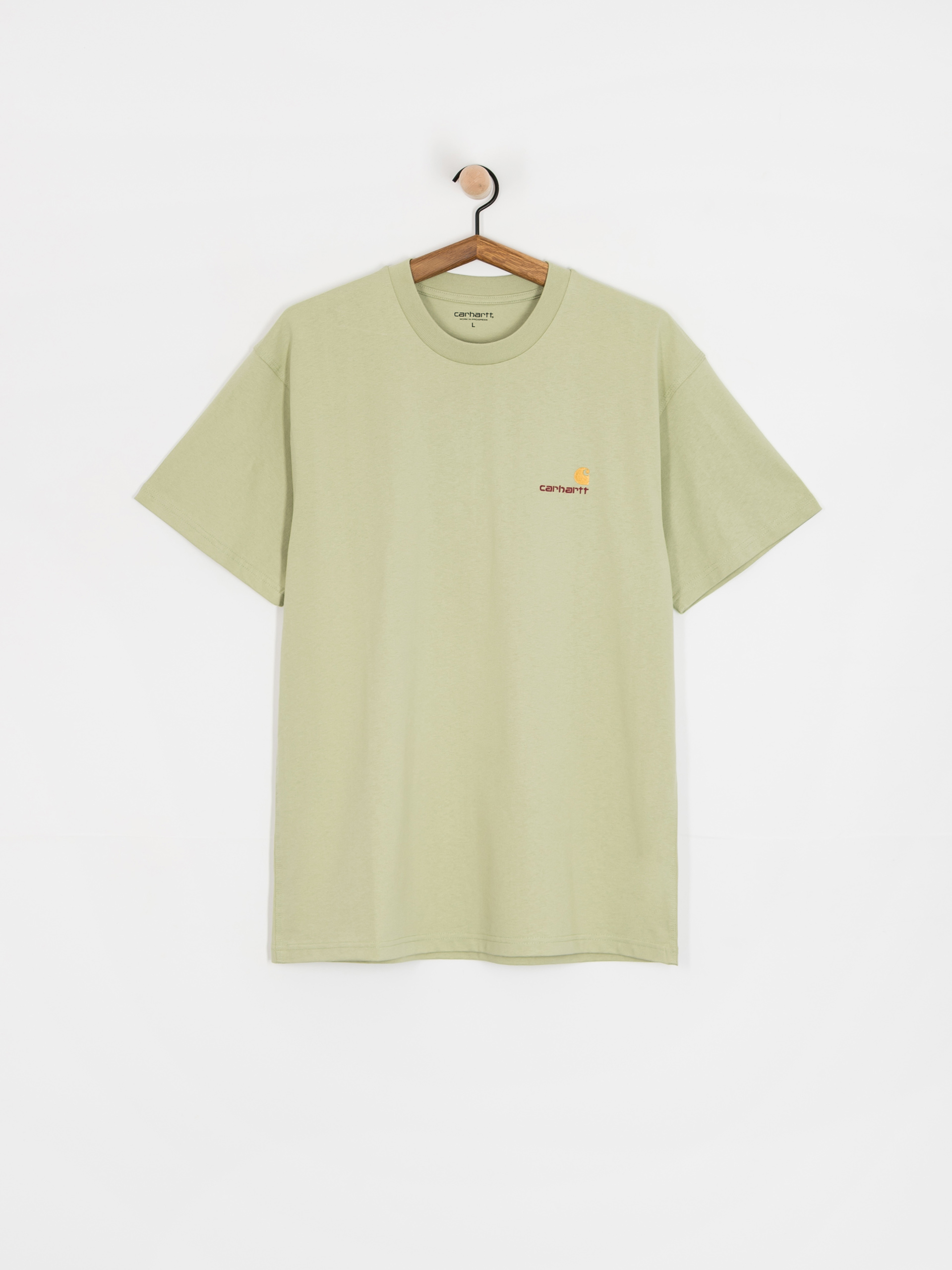 Футболка Carhartt WIP American Script (pale olive)
