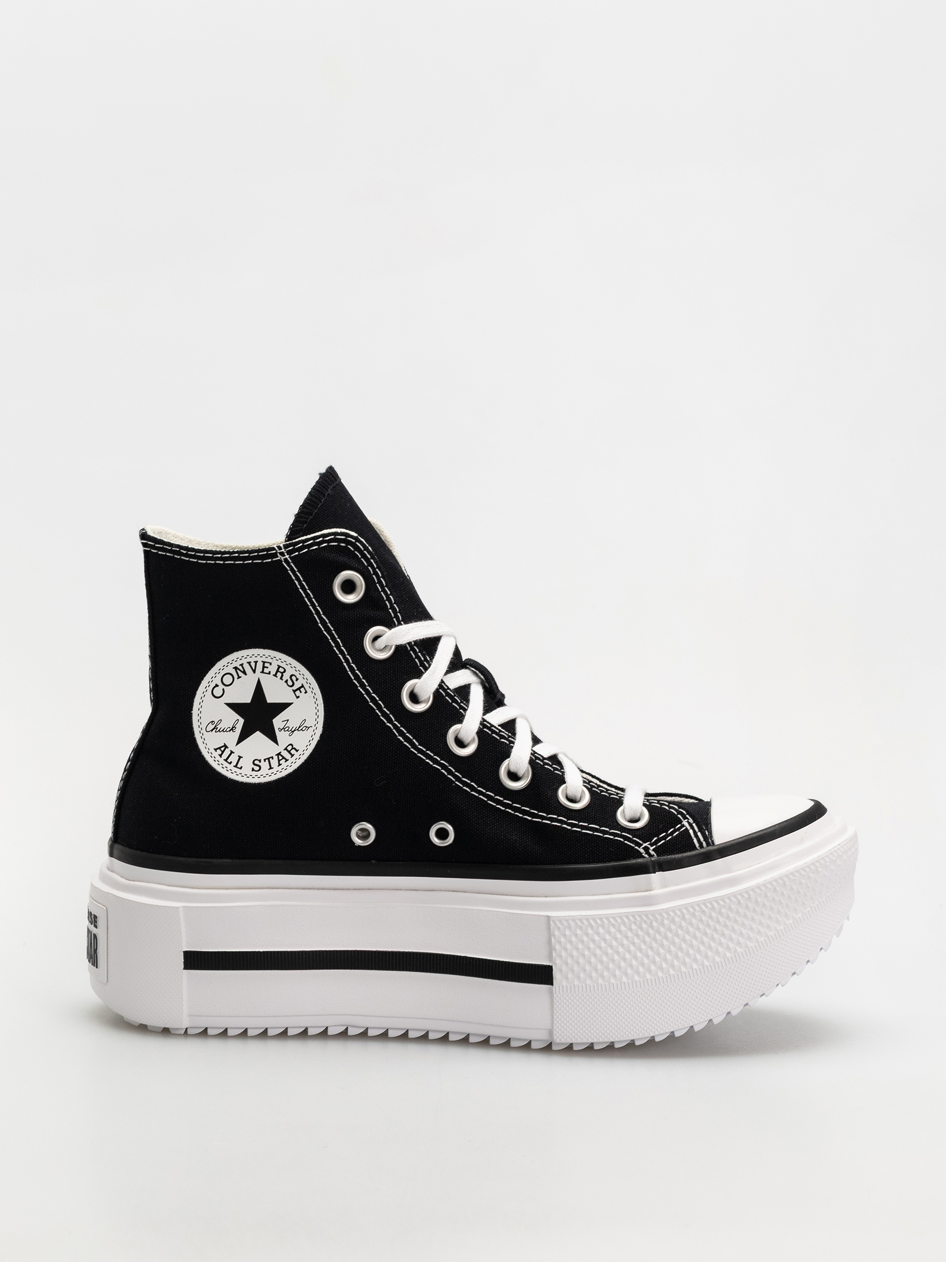 u041au0435u0434u0438 Converse Chuck Taylor All Star Lift Double Stack Hi (black/white/black)