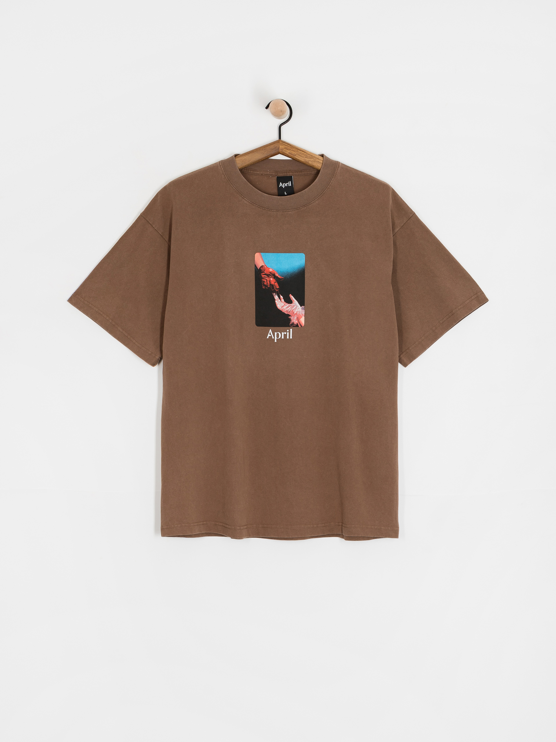 Футболка April Skateboards Material (washed brown)
