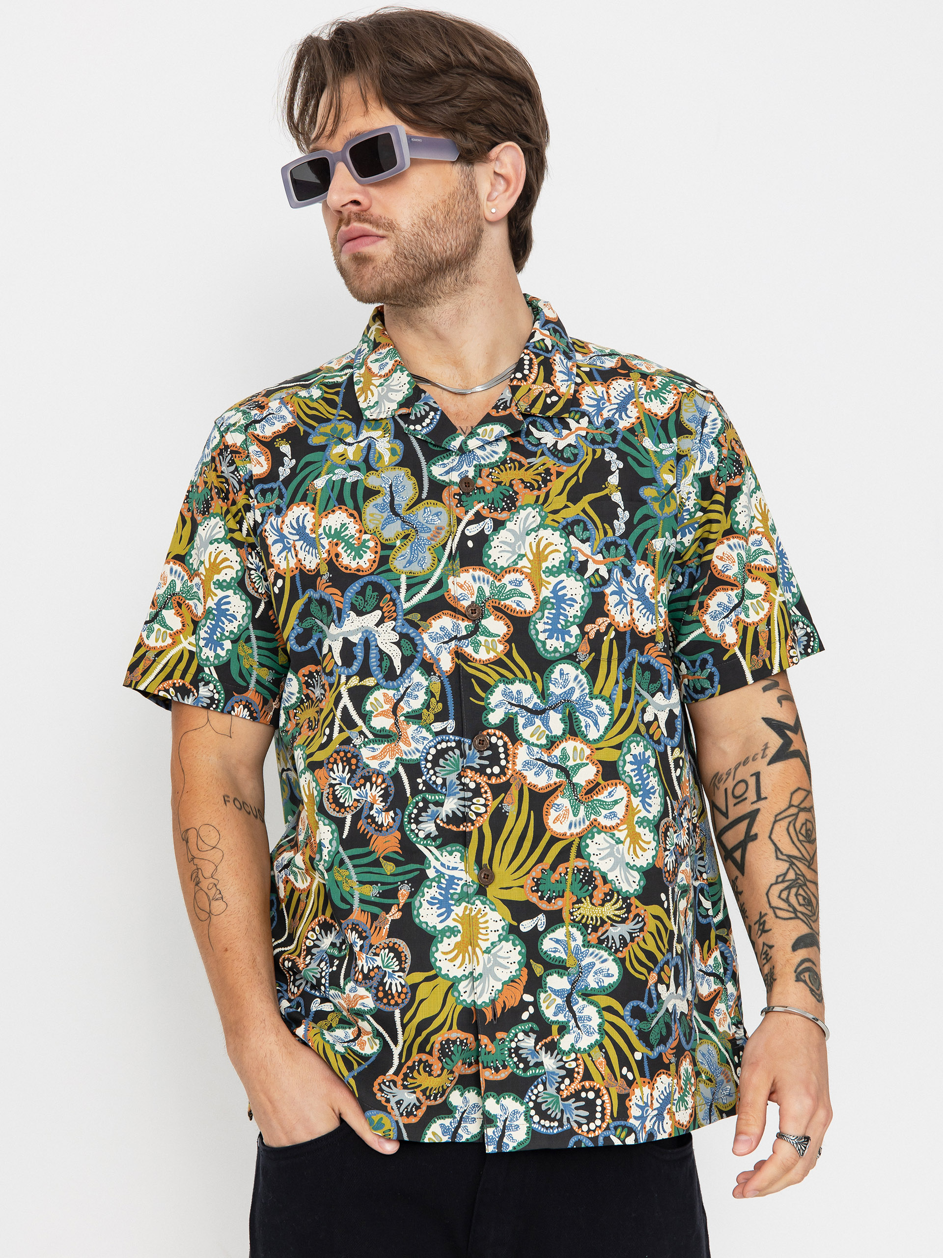 Сорочка Patagonia Tidal Threads Camp (undersea/ink black)