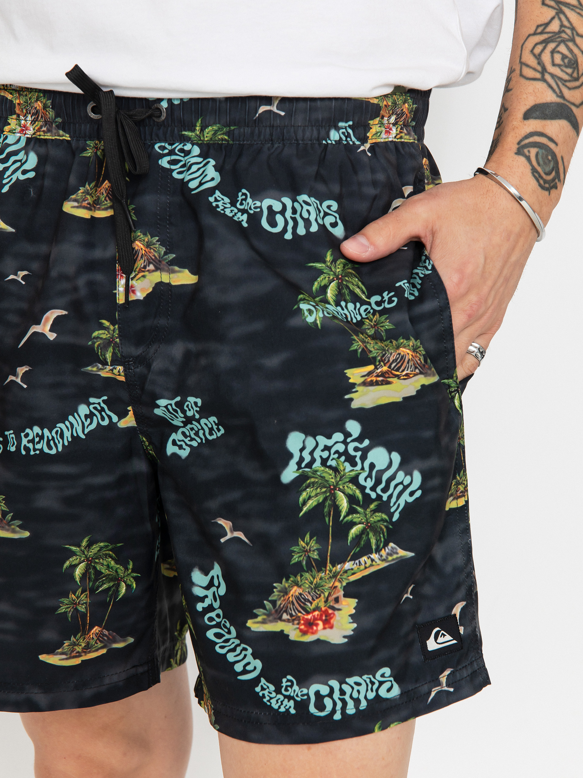 Шорти Quiksilver Everyday Straight Volley 17 (black naturama)