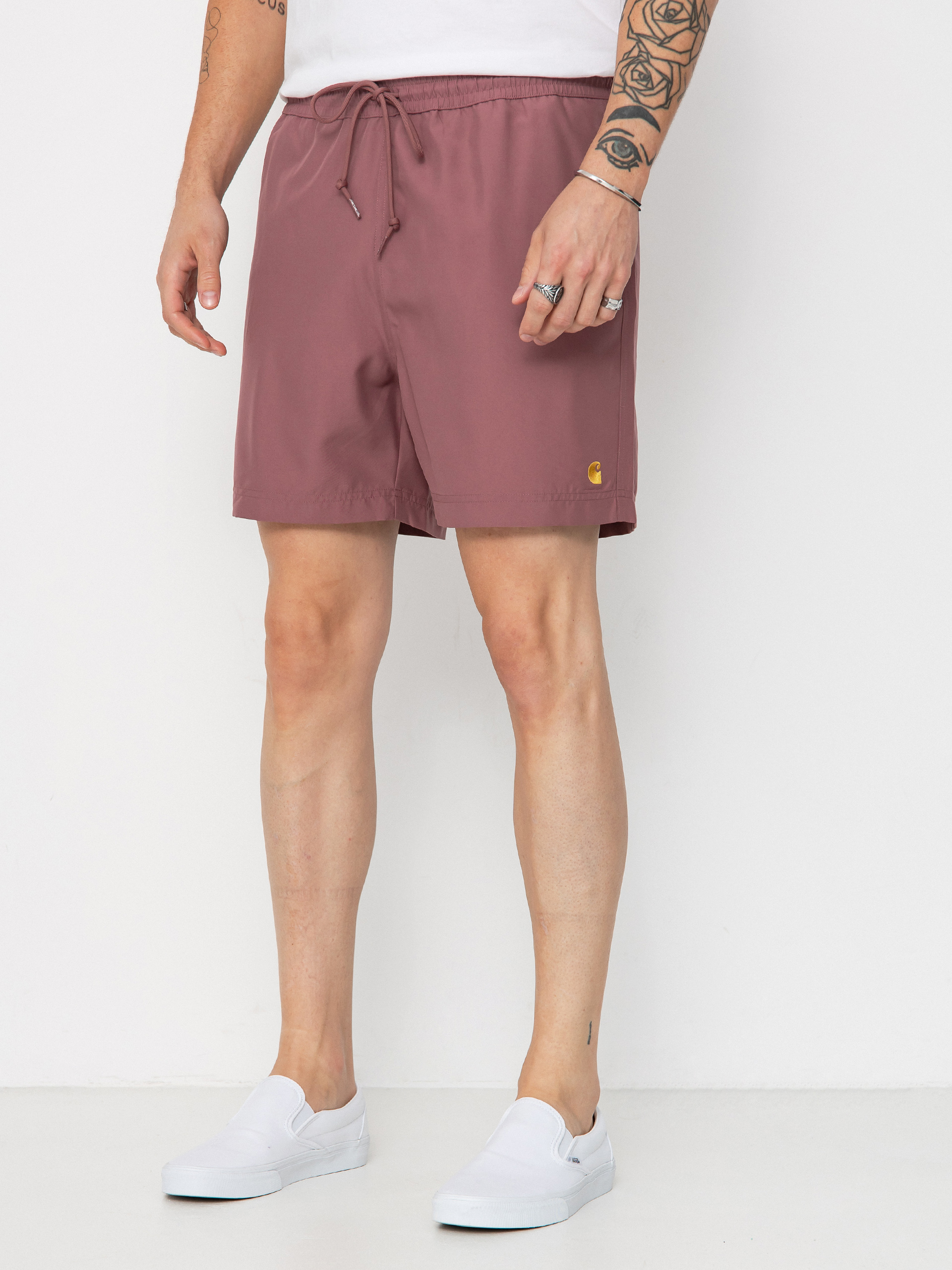 Шорти Carhartt WIP Chase Swim (dusky pink/gold)