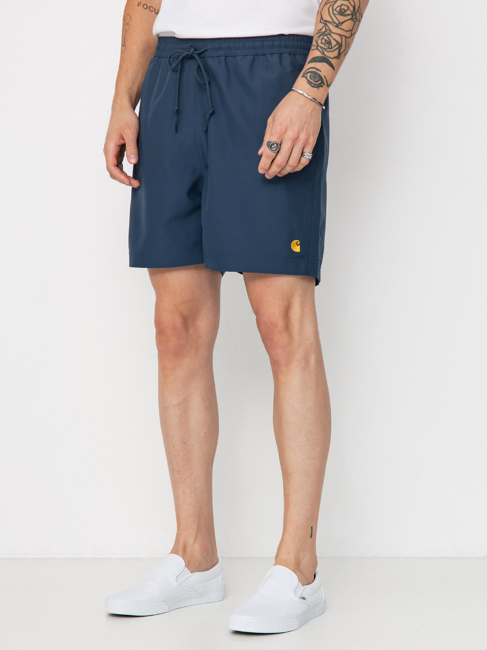 Шорти Carhartt WIP Chase Swim (dusky blue/gold)
