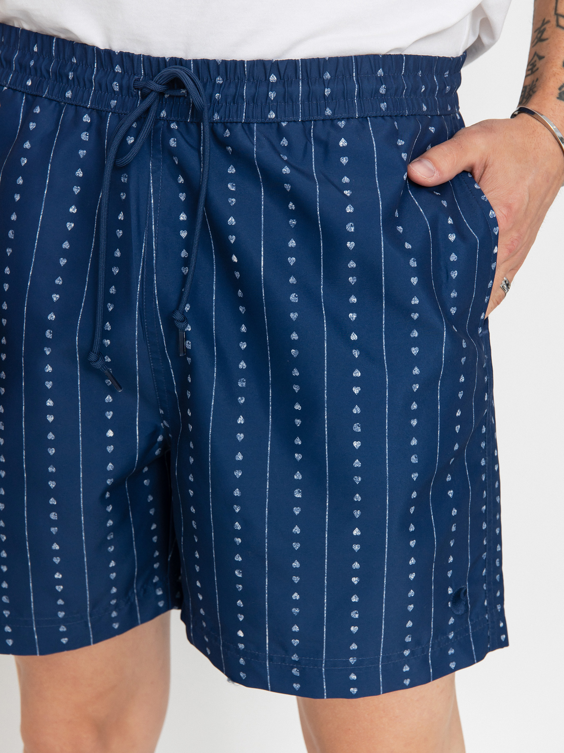 Шорти Carhartt WIP Chase Swim (heart c pinstripe/ink/natural)