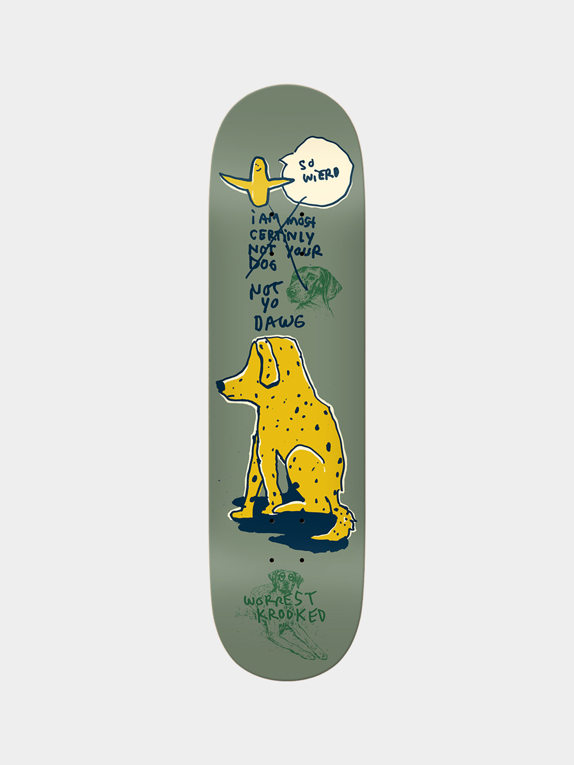 Декa Krooked Worrest Not Yo Dog (dark olive green)