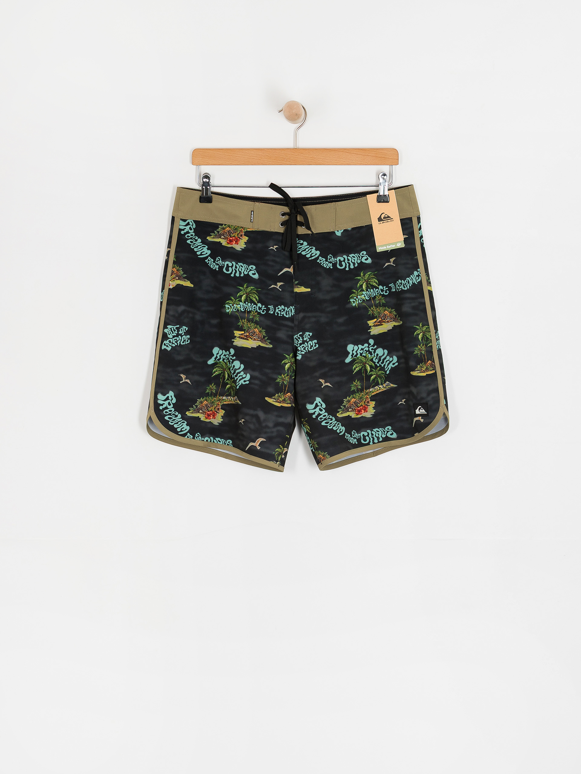 Пляжні шорти Quiksilver Surfsilk Scallop 18 (black naturama)