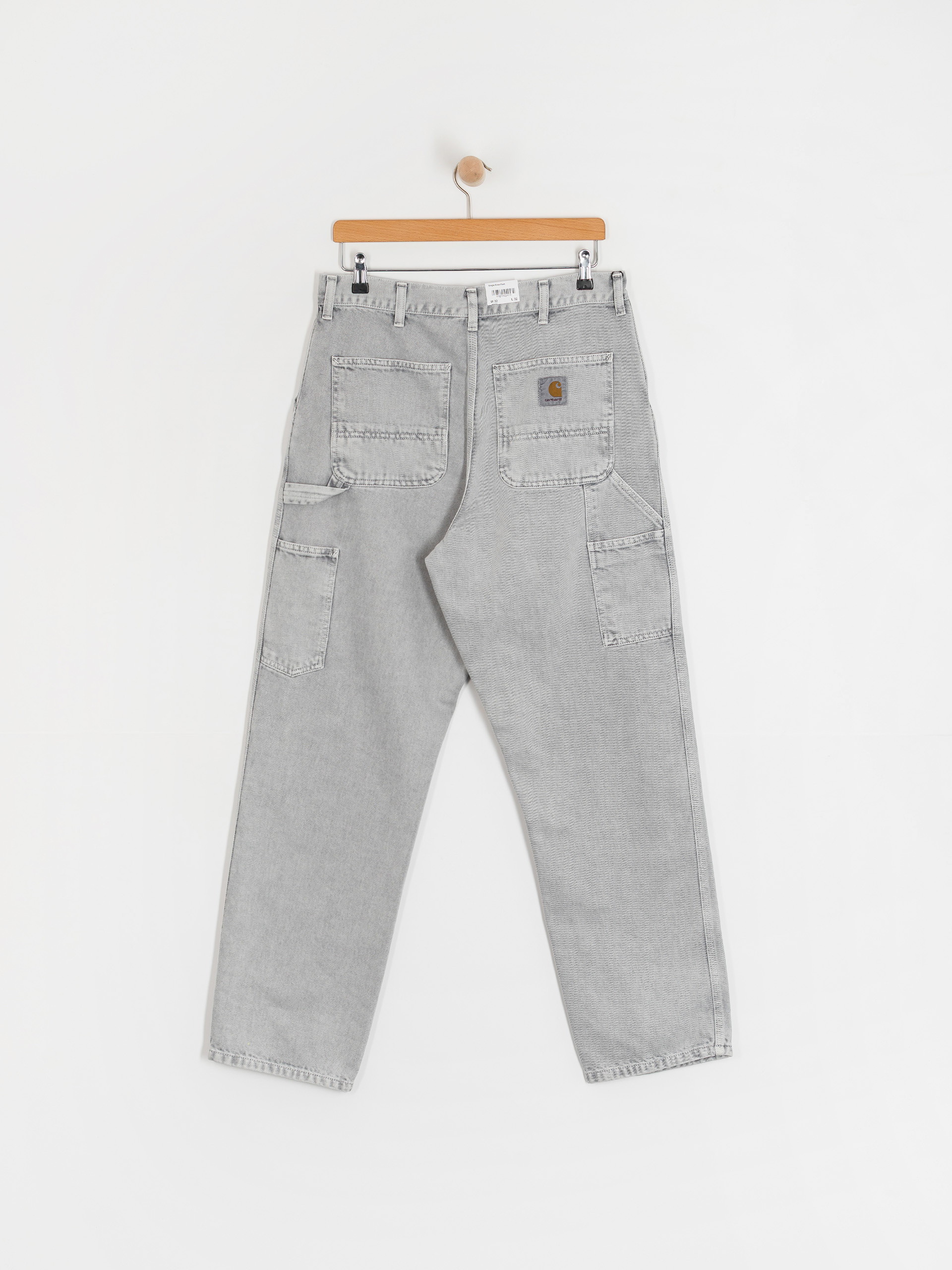 Штани Carhartt WIP Single Knee (black/chalk wash)