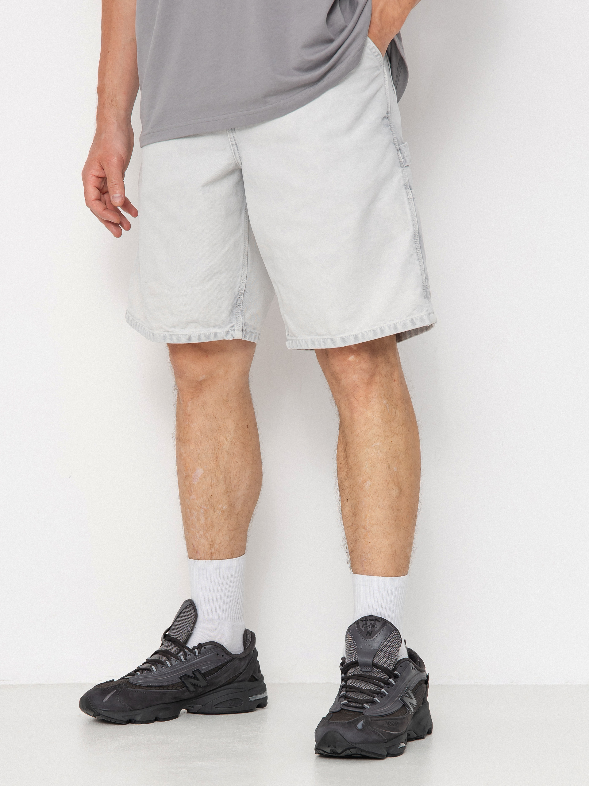 Шорти Carhartt WIP Single Knee (black/chalk wash)