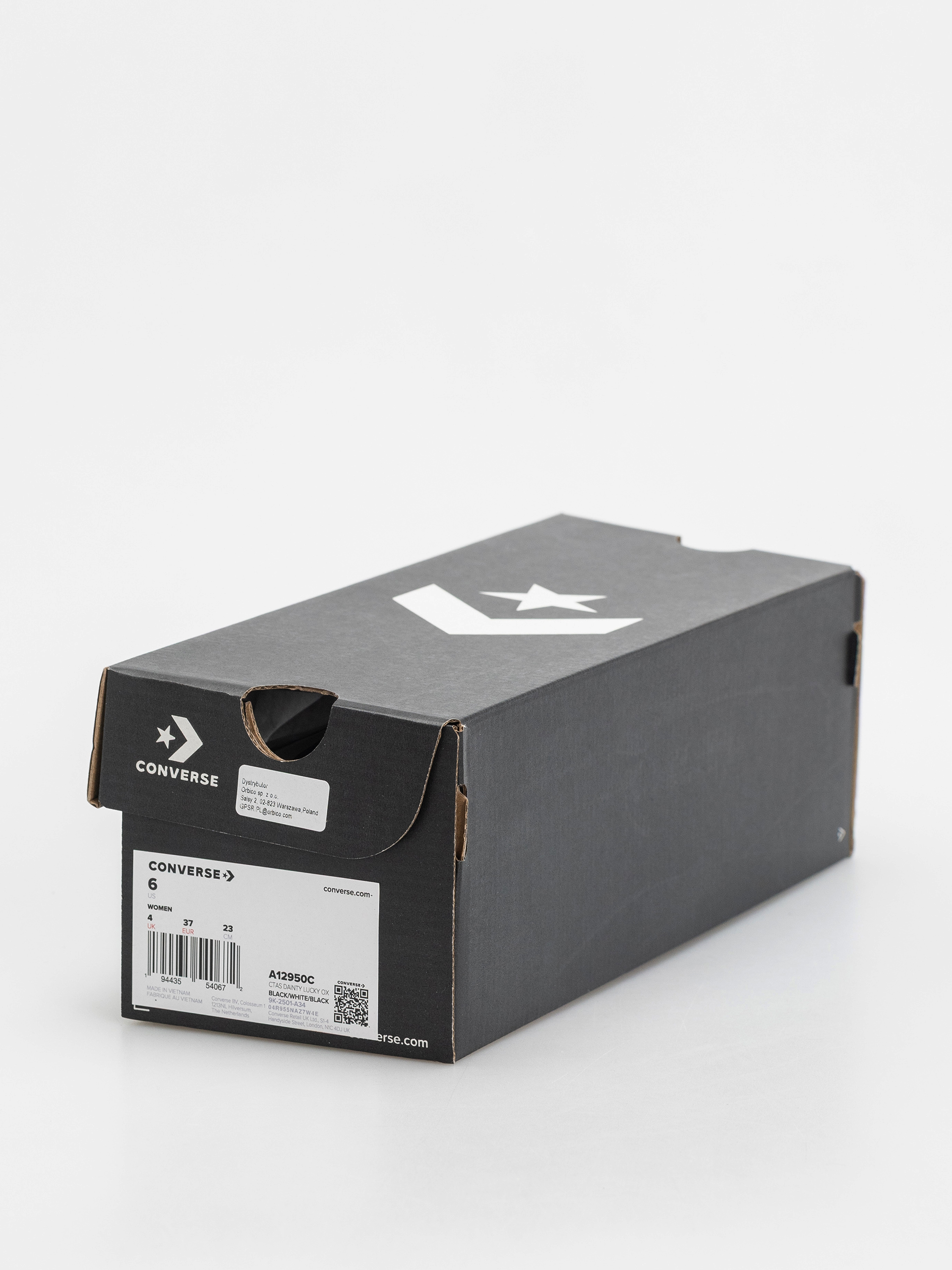 Кеди Converse Chuck Taylor All Star Dainty Lucky Ox Wmn (black/white/black)