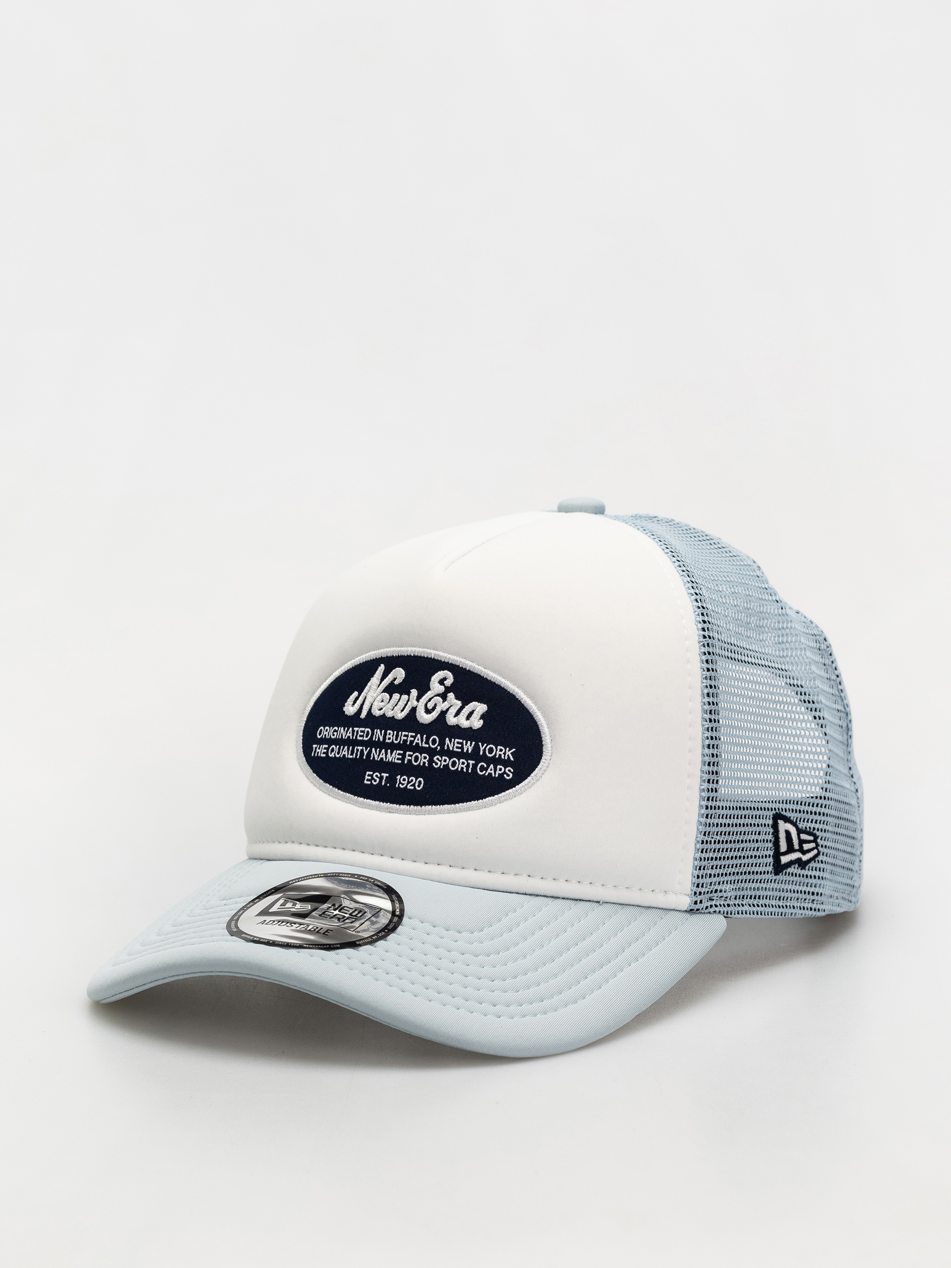 Кепка New Era Oval Foam Patch Trucker (white/violet)