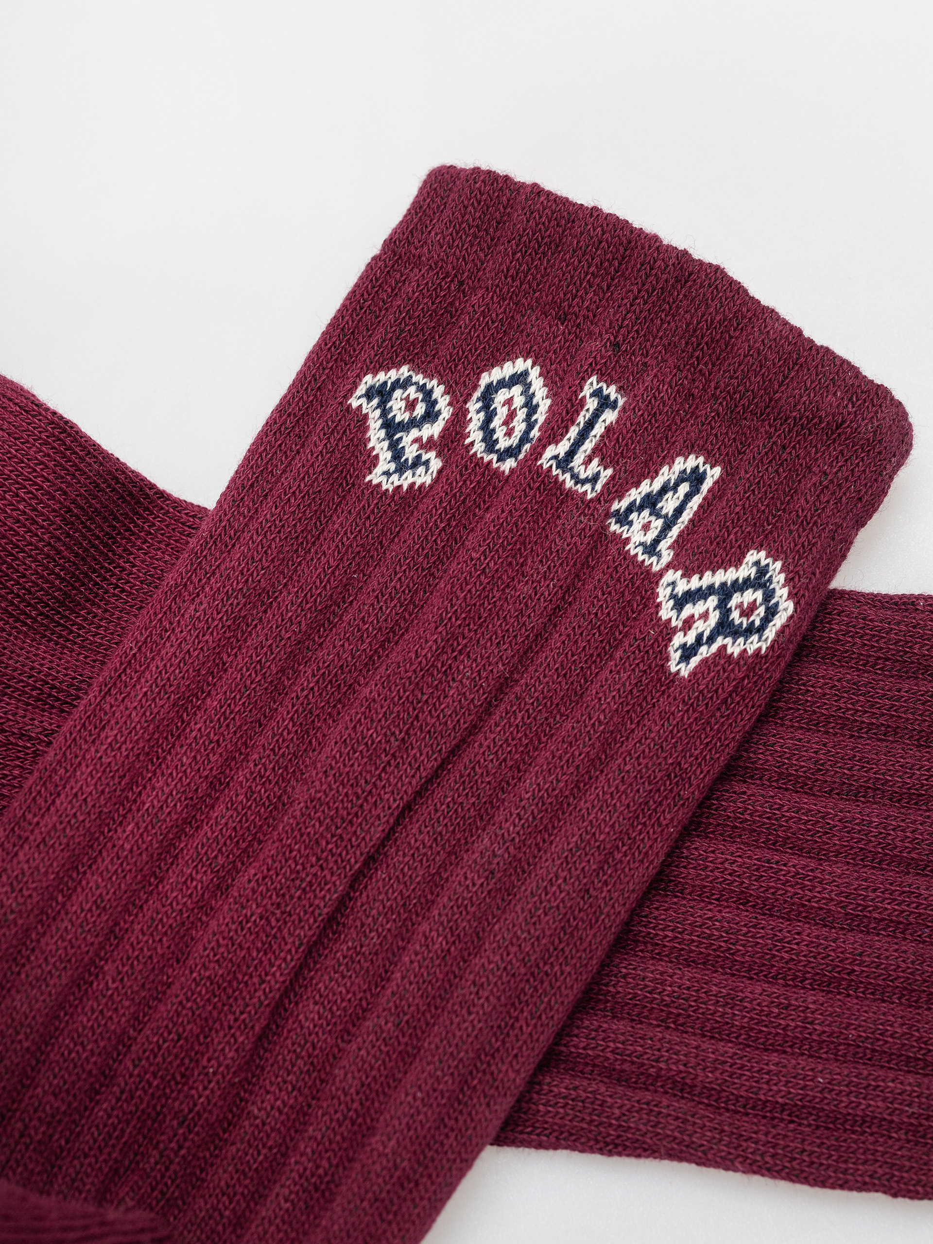  Шкарпетки Polar Skate College Logo (wine)