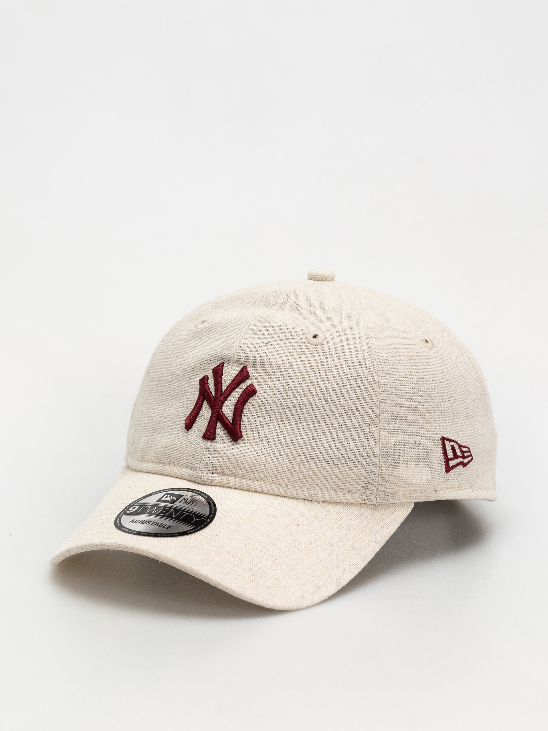 Кепка New Era Linen 9Twenty New York Yankees (stone chalk)