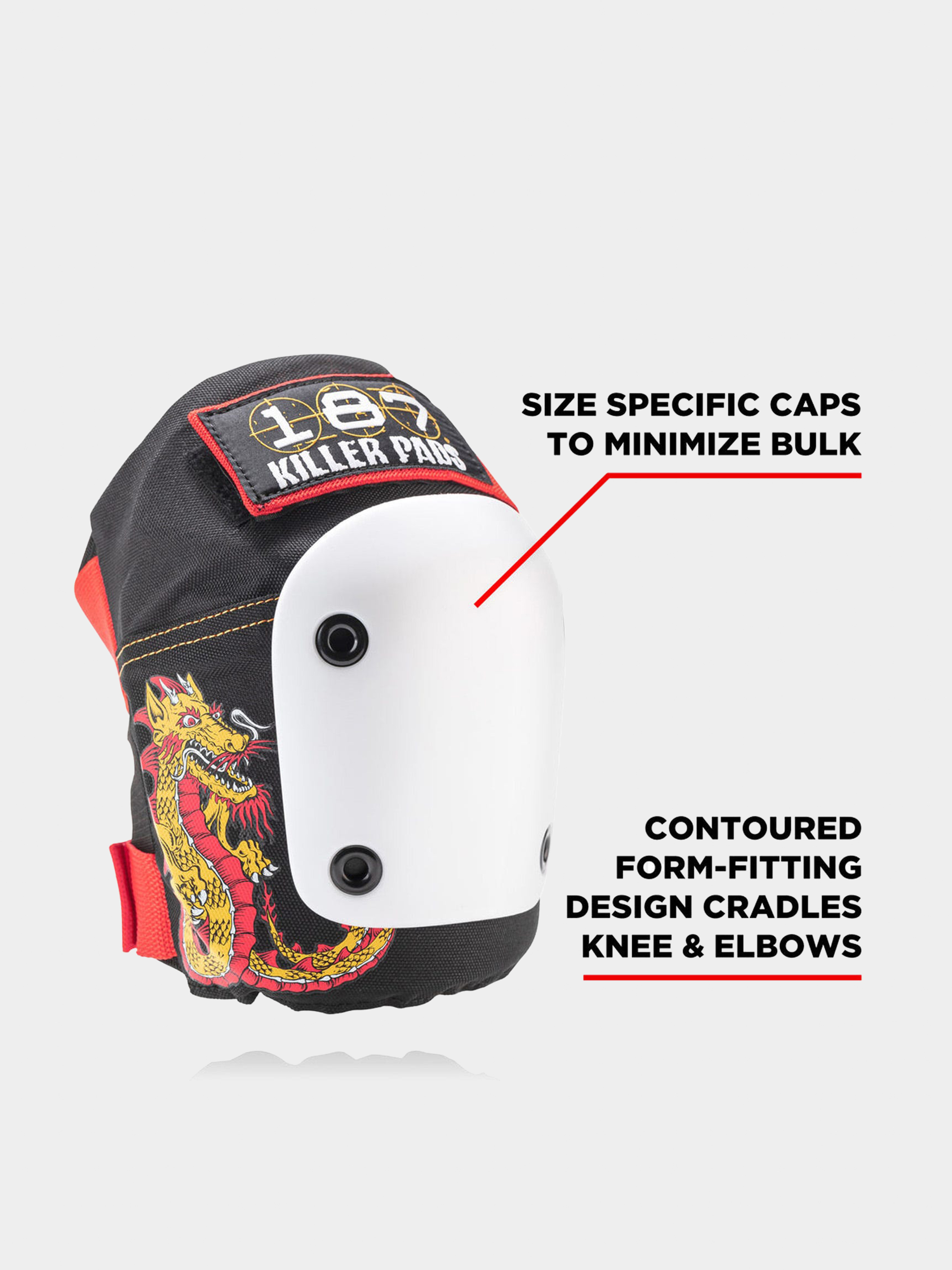 Захист 187 Killer Pads Adult Six Pack Set Caballero (black/red/gold)