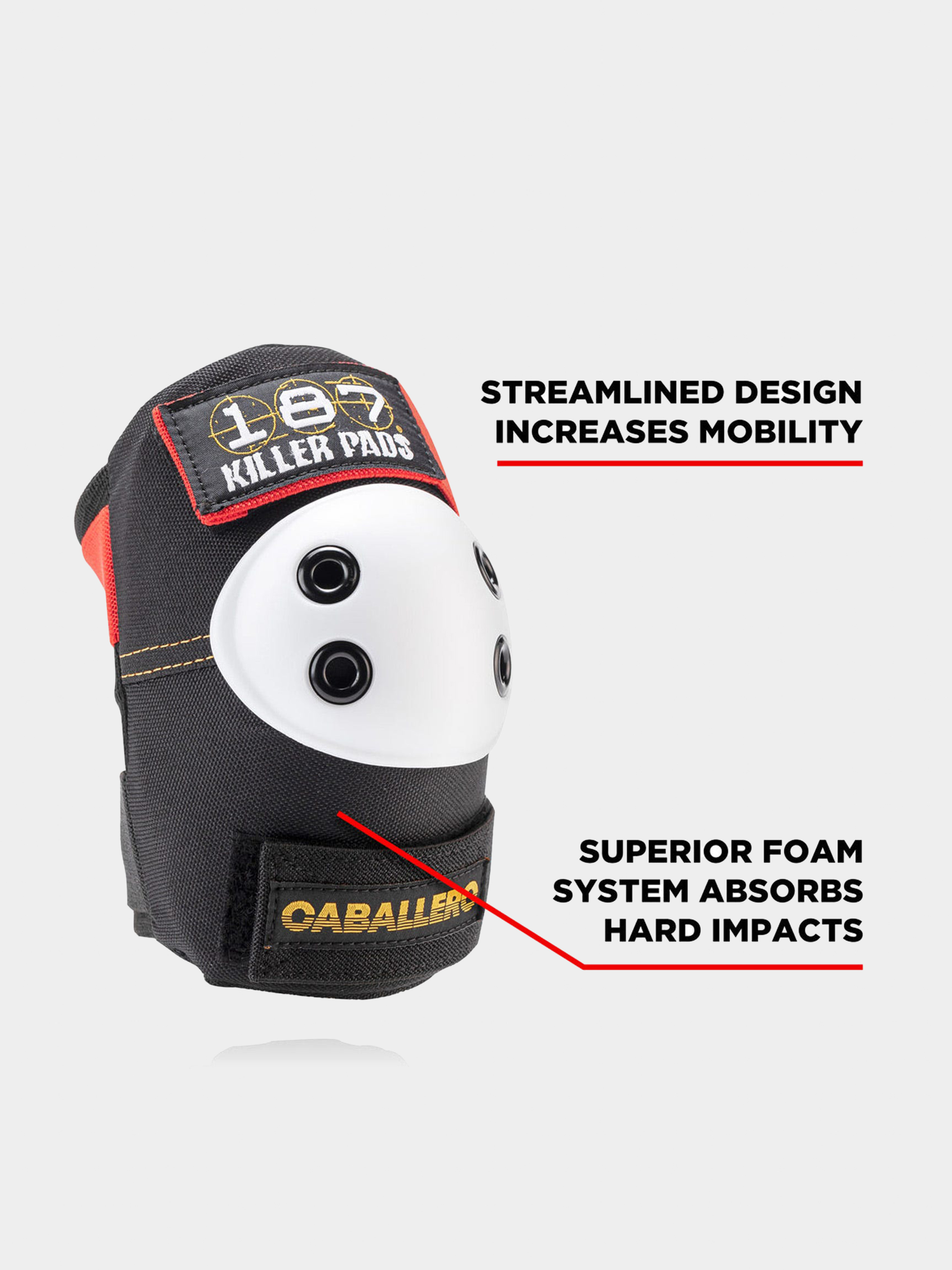 Захист 187 Killer Pads Adult Six Pack Set Caballero (black/red/gold)