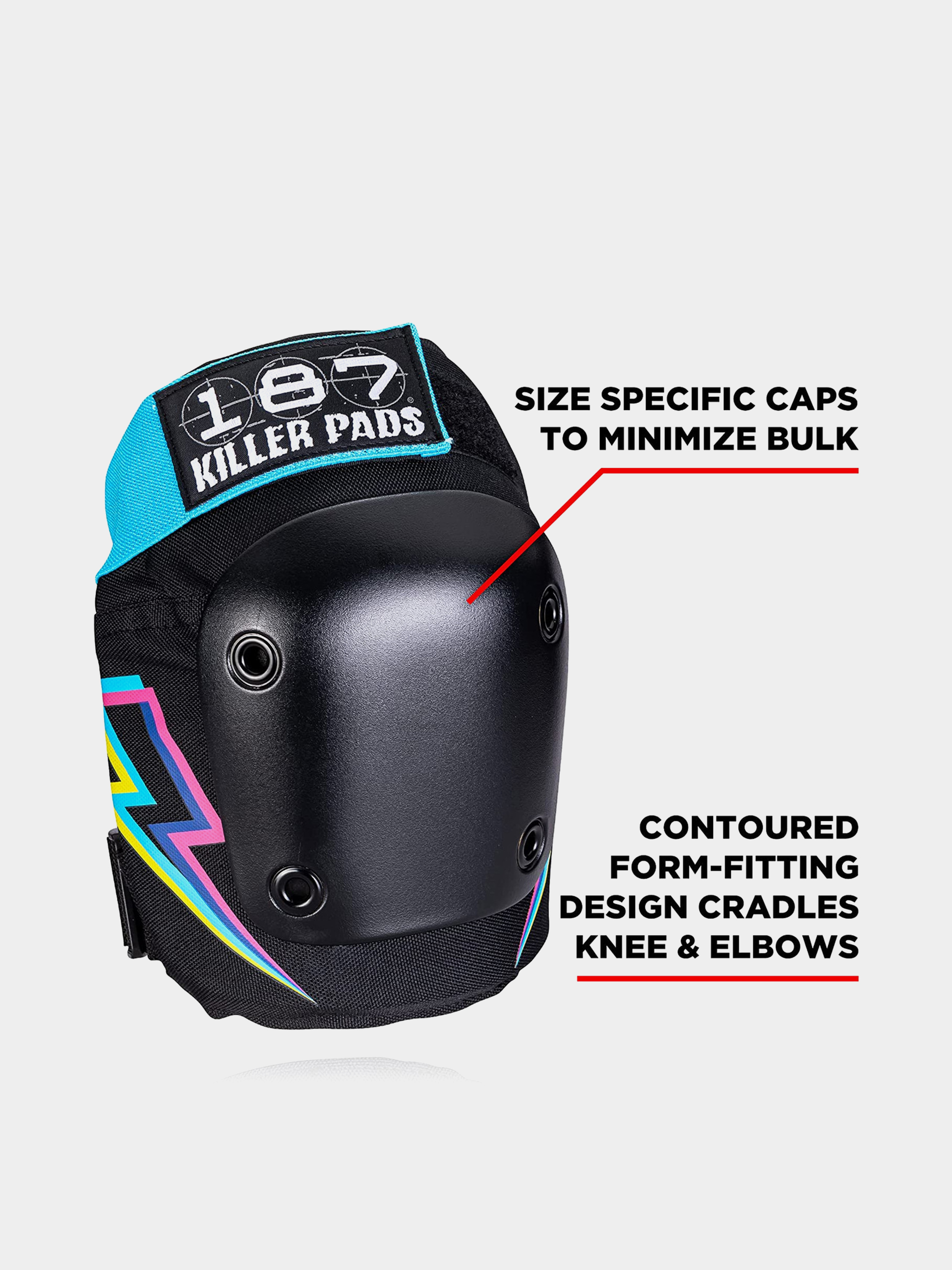 Захист 187 Killer Pads Six Pack Set Electric Bolt (multi)