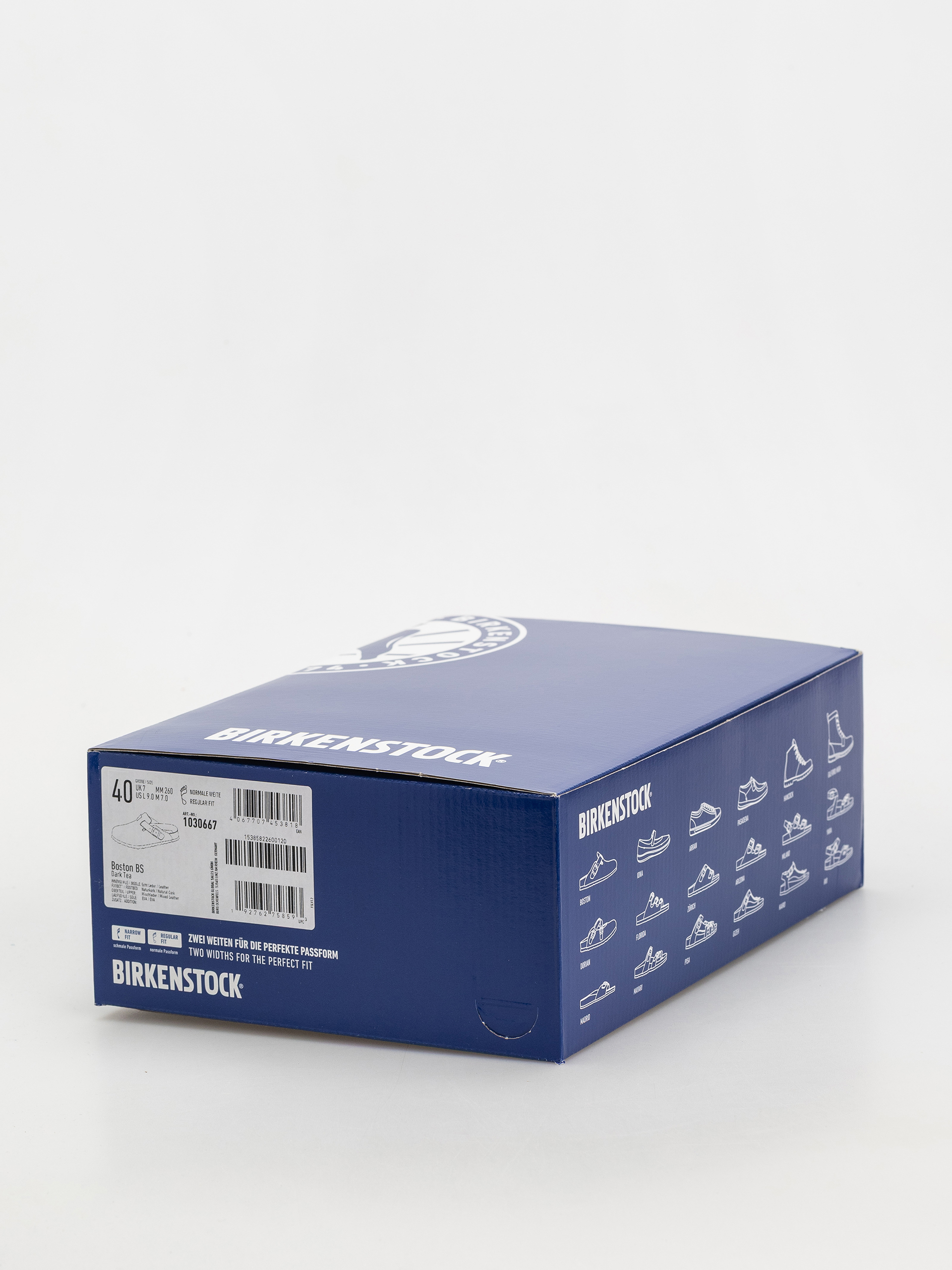 Шльопанці Birkenstock Boston Suede & Oiled Leather Regular (dark tea)