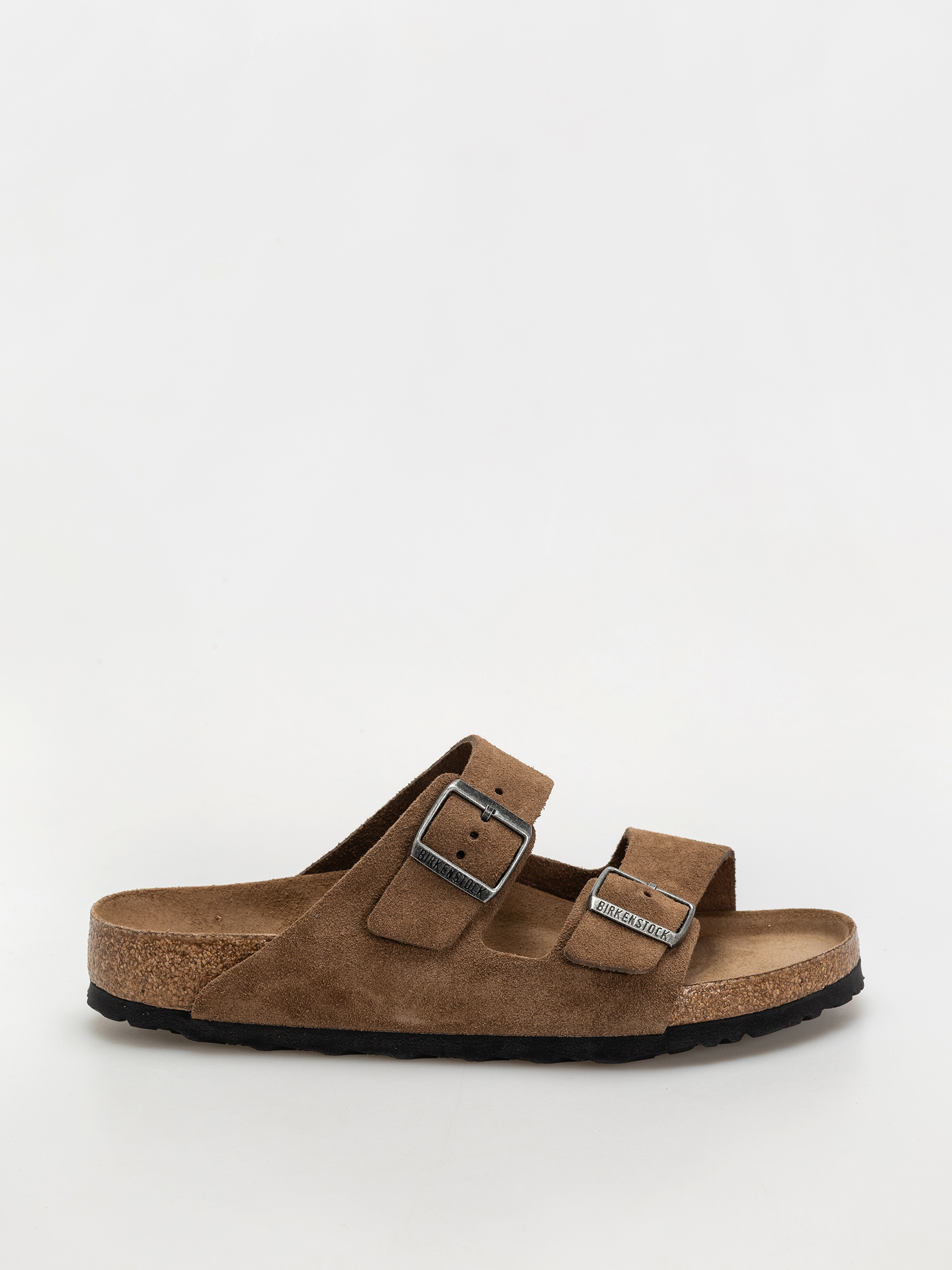 Шльопанці Birkenstock Arizona Suede Leather Regular (dark tea)