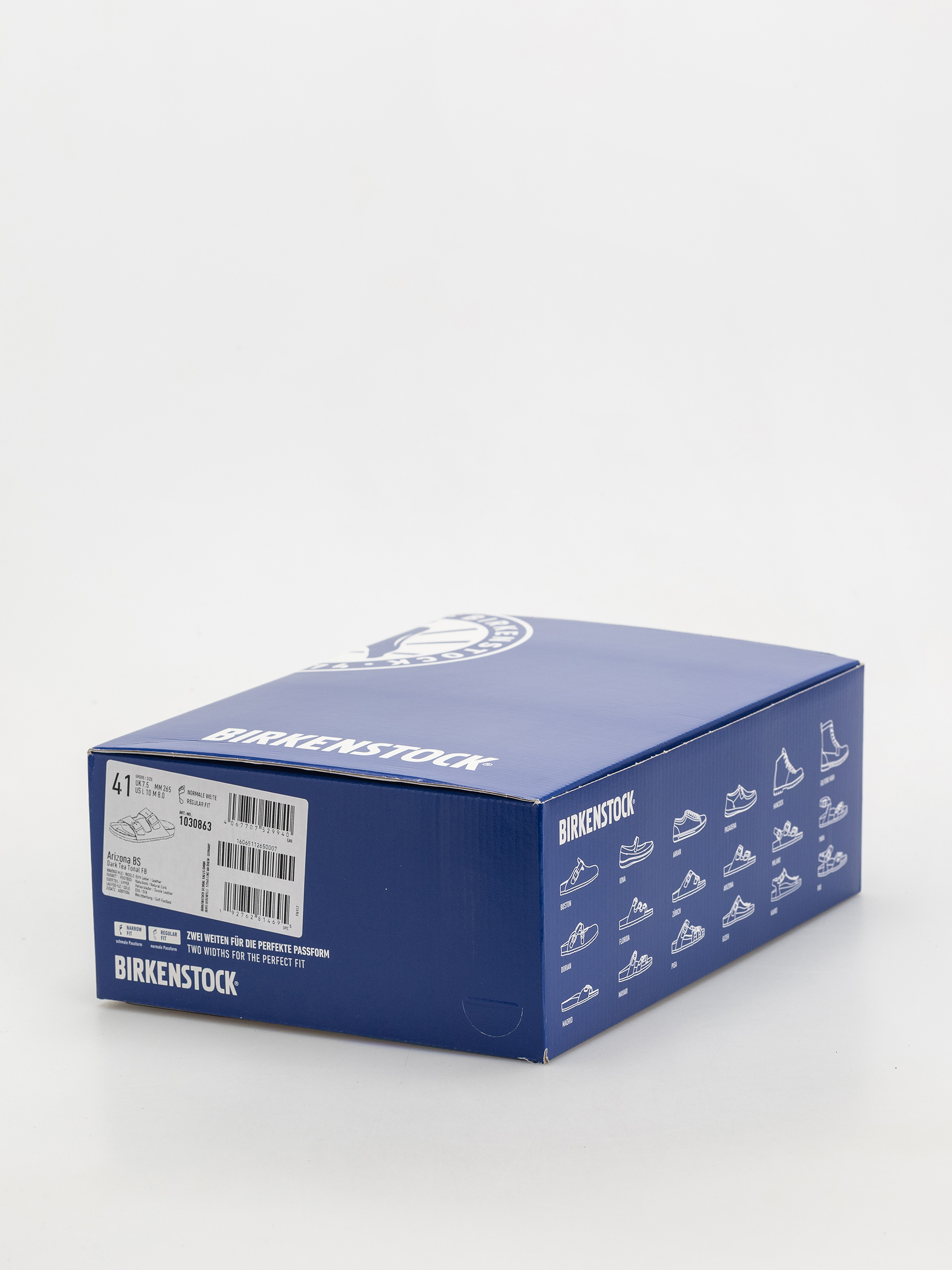 Шльопанці Birkenstock Arizona Suede Leather Regular (dark tea)