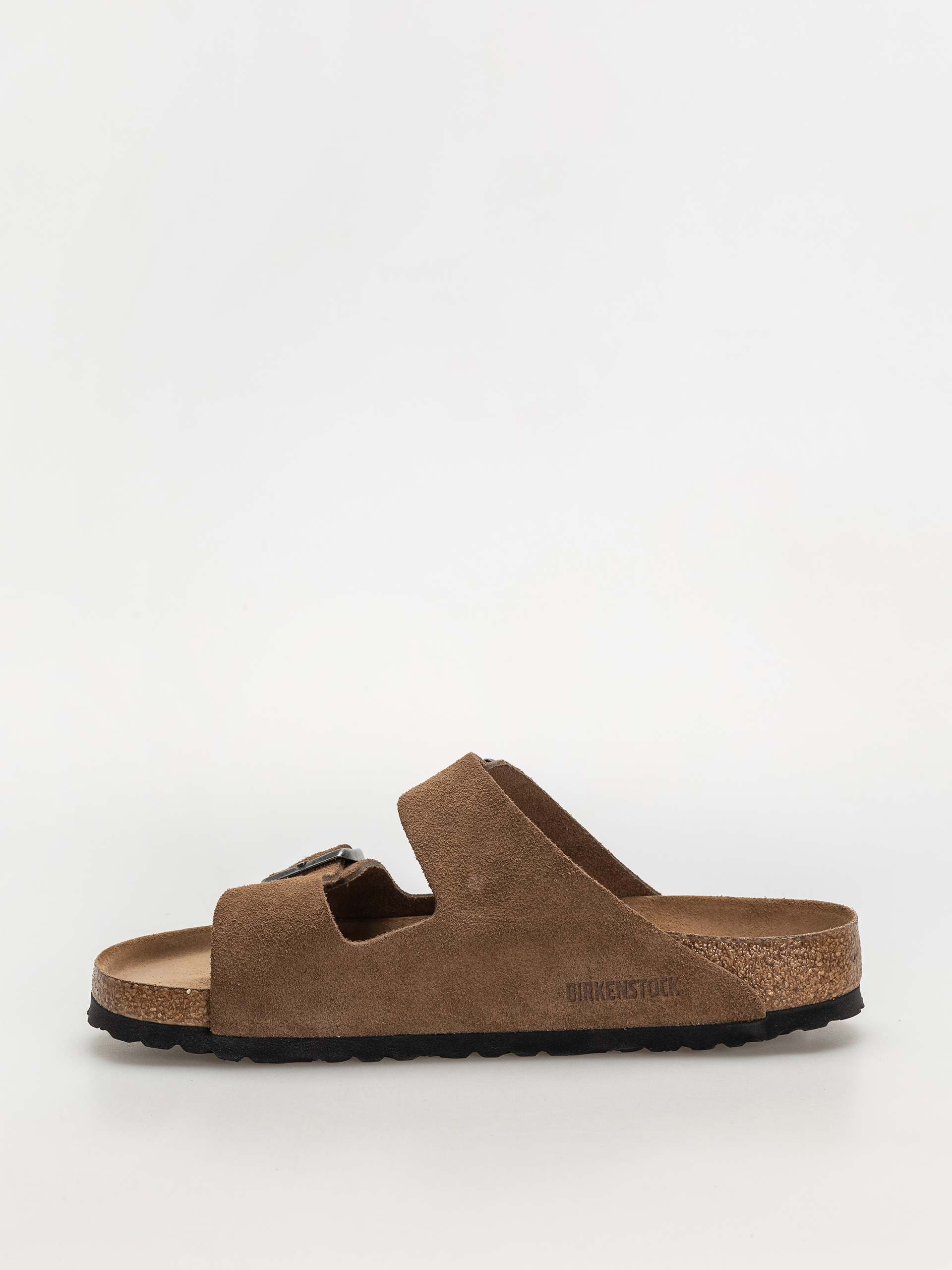 Шльопанці Birkenstock Arizona Suede Leather Regular (dark tea)